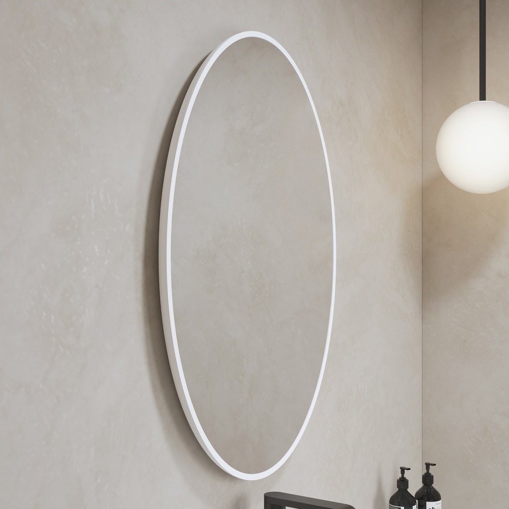 Display product MINERAL STONE® | Pearl Solid Surface Mirror from manufacturer Riluxa