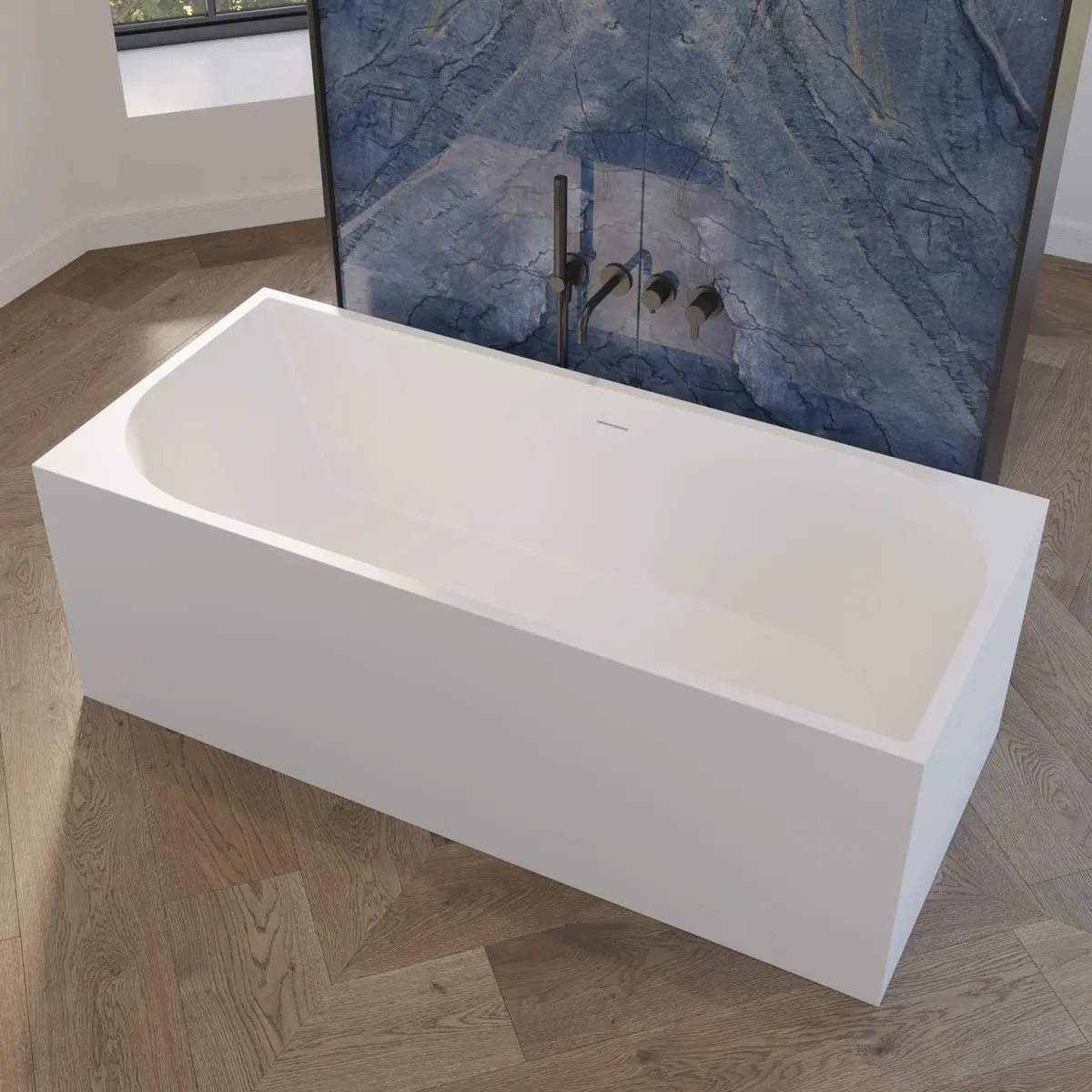 Riluxa - SOLID SURFACE | Pegasus Freestanding Solid Surface Bathtub