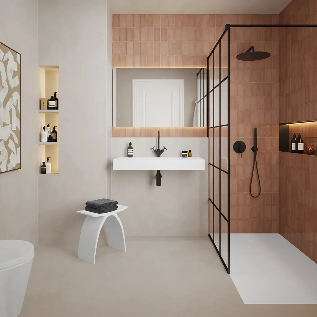 Riluxa - MINERAL STONE® | Lavabo suspendido Poppy de Solid Surface