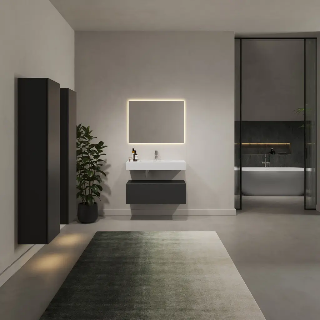 Riluxa - MINERAL STONE® | Quince Solid Surface Wall Mounted Washbasin