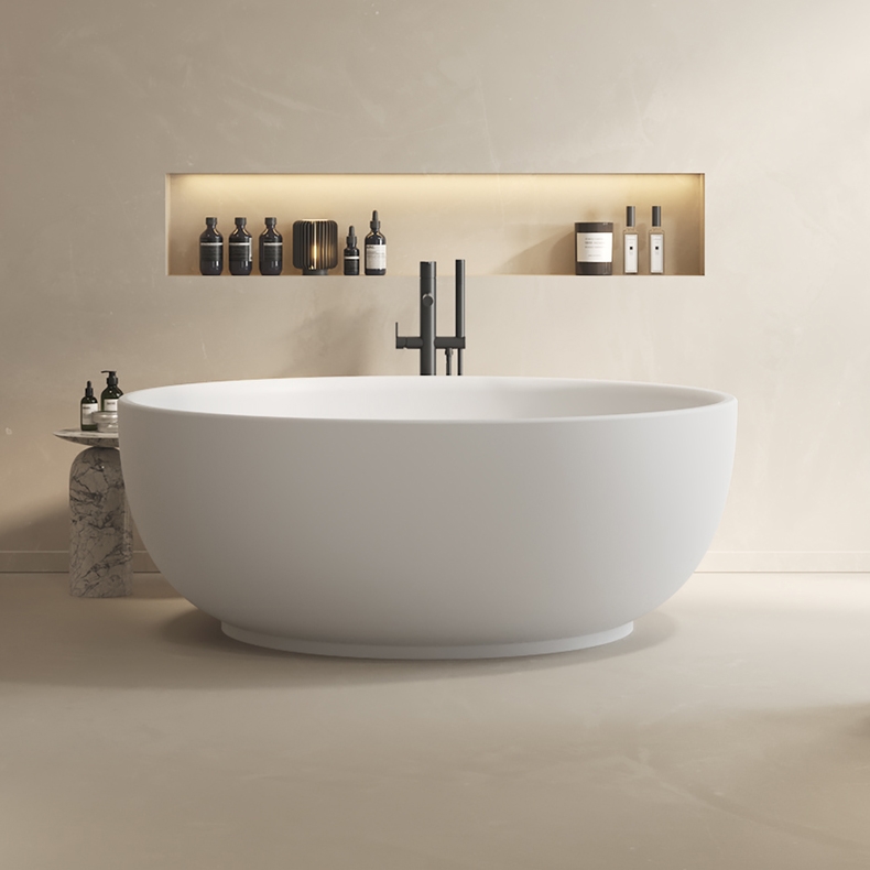 Mostra il prodotto MINERAL STONE® | Omega Vasca da bagno indipendente in Solid Surface del produttore Riluxa