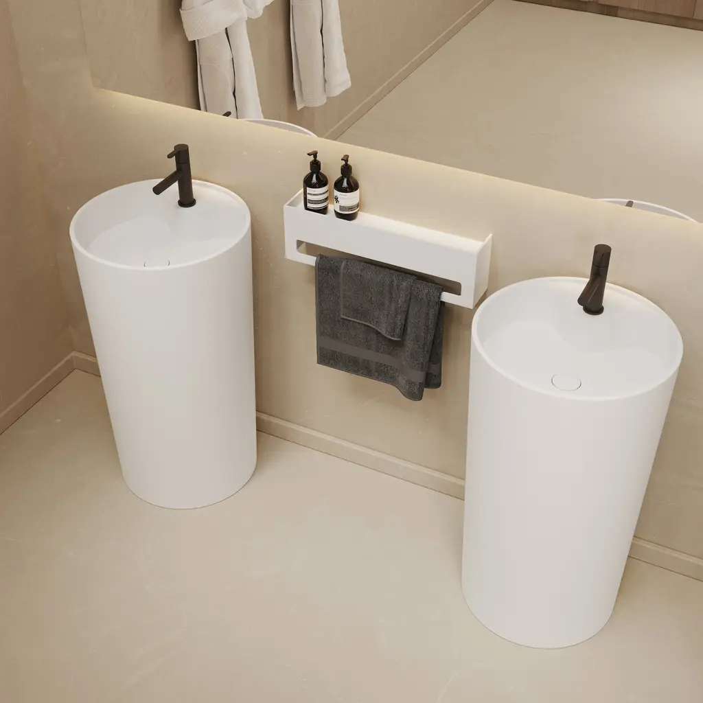 Riluxa - MINERAL STONE® | Spark Solid Surface Freestanding Washbasin