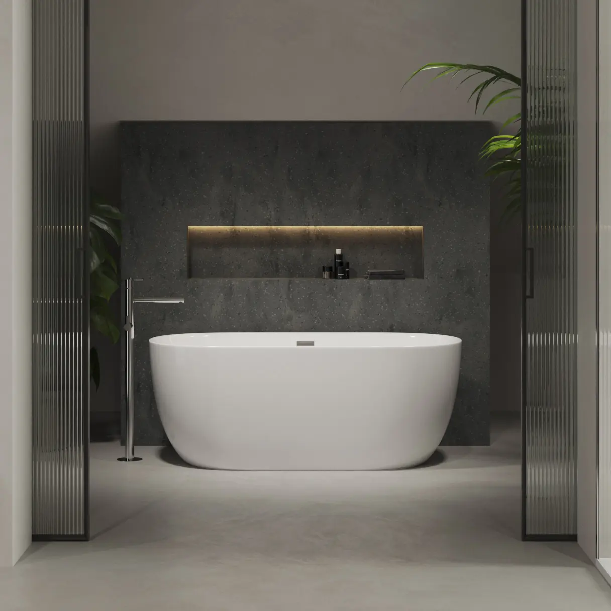 Riluxa - ACRYLIC | Wezen Freestanding Acrylic Bathtub
