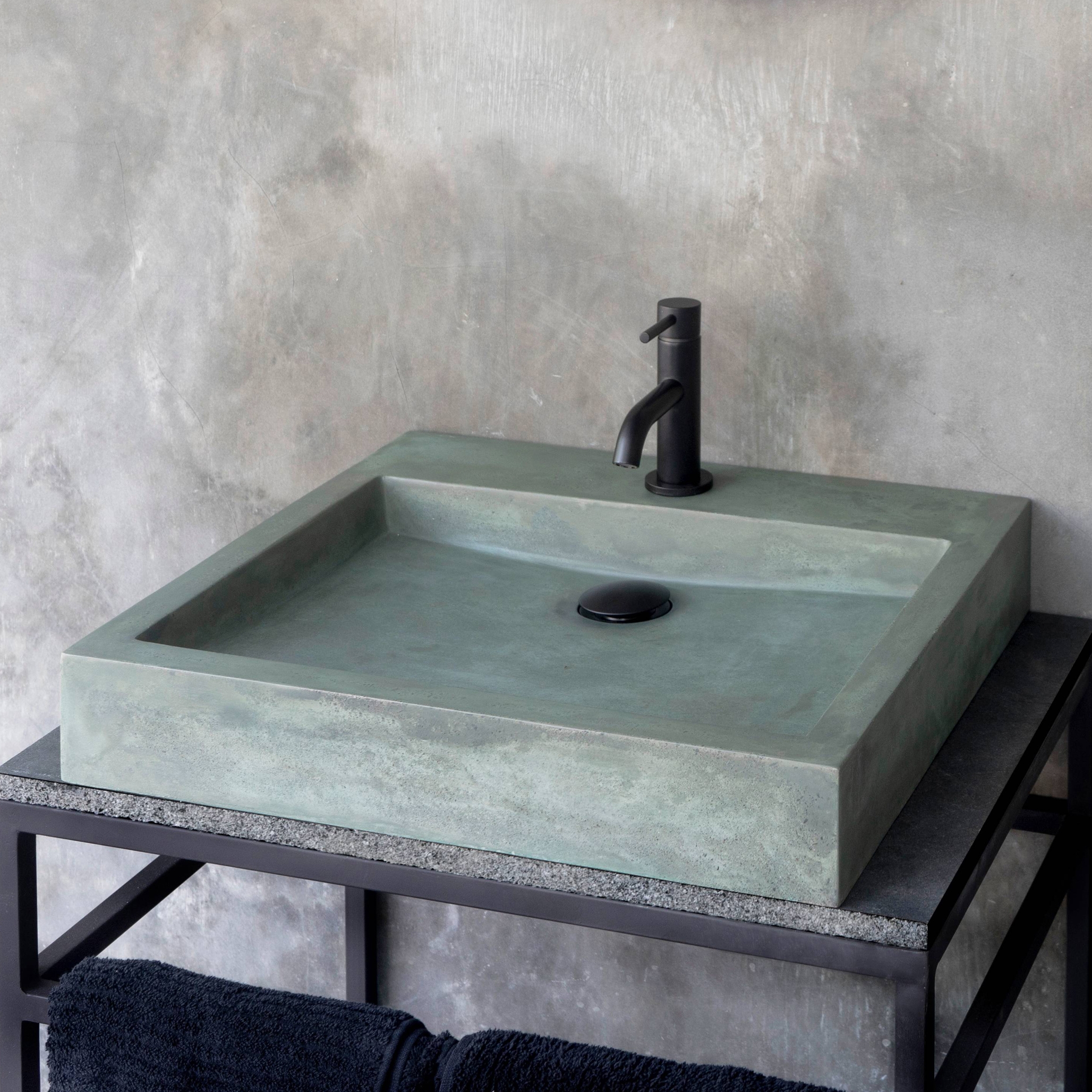 Bologna Copper Green Concrete Basin - Sink - Vessel - Washbasin