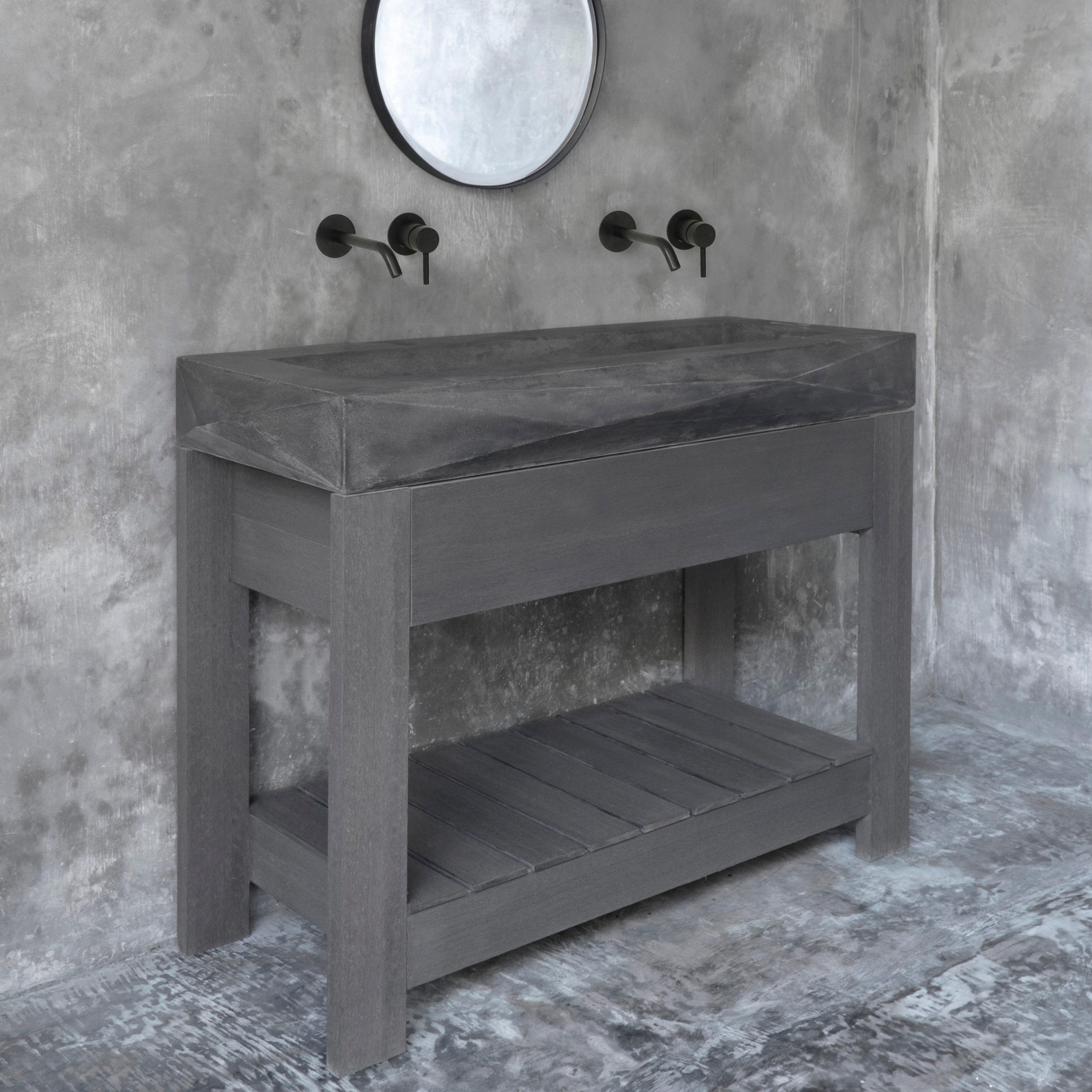 Diamond Grande Dusk Grey Concrete Sink - Basin - Washbasin