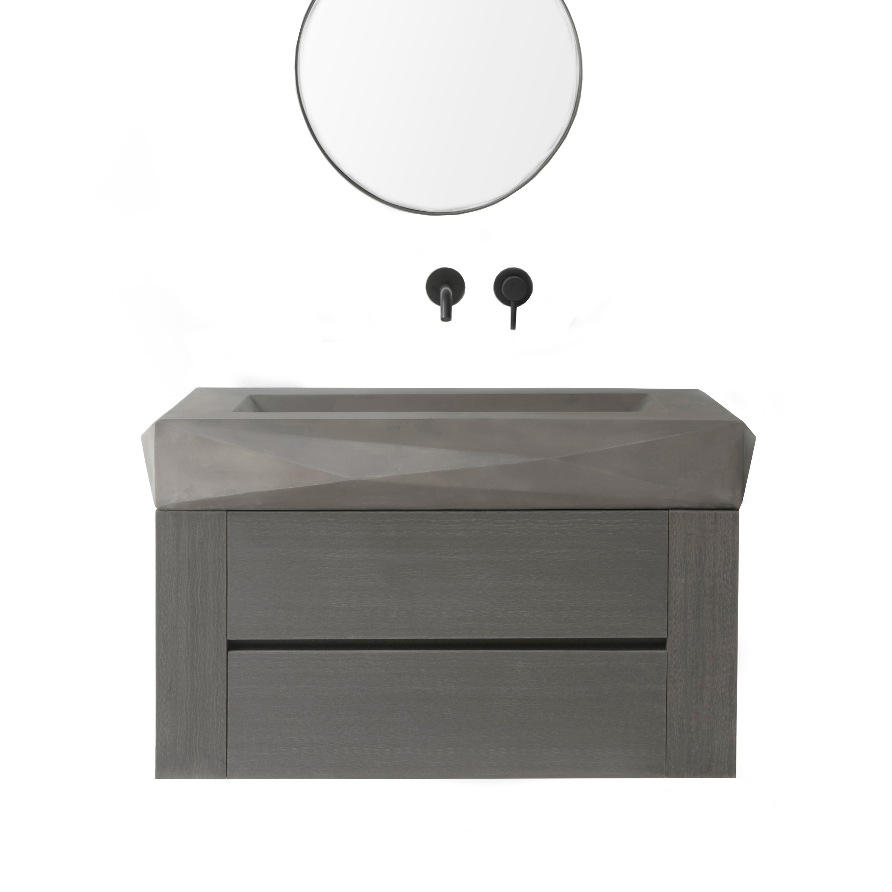 Produkt Diamond Mezzo Dusk Grey Concrete Basin - Sink - Vessel - Washbasin des Herstellers ConSpire anzeigen