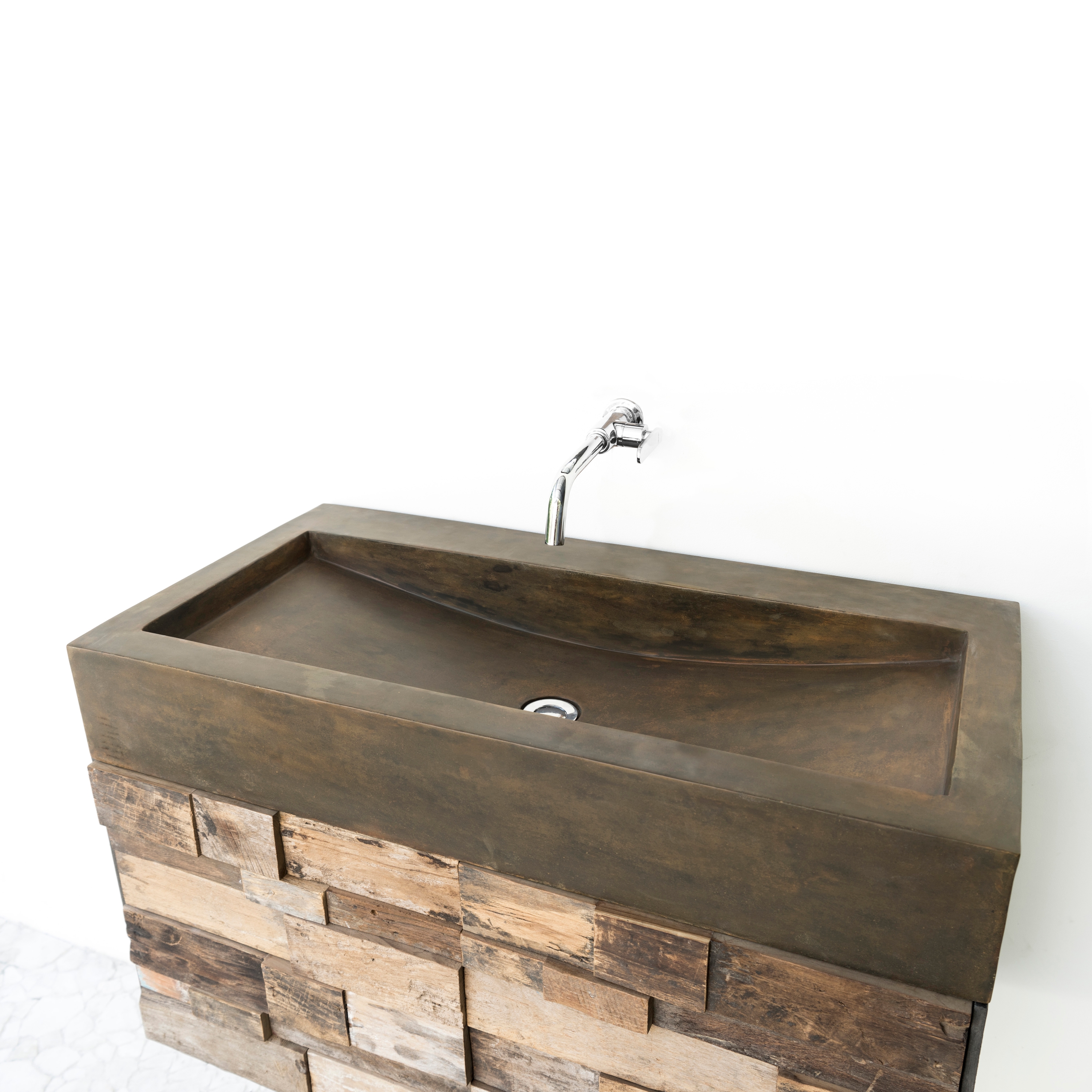 Horizon Vintage Brown Concrete Basin - Sink - Vessel - Washbasin