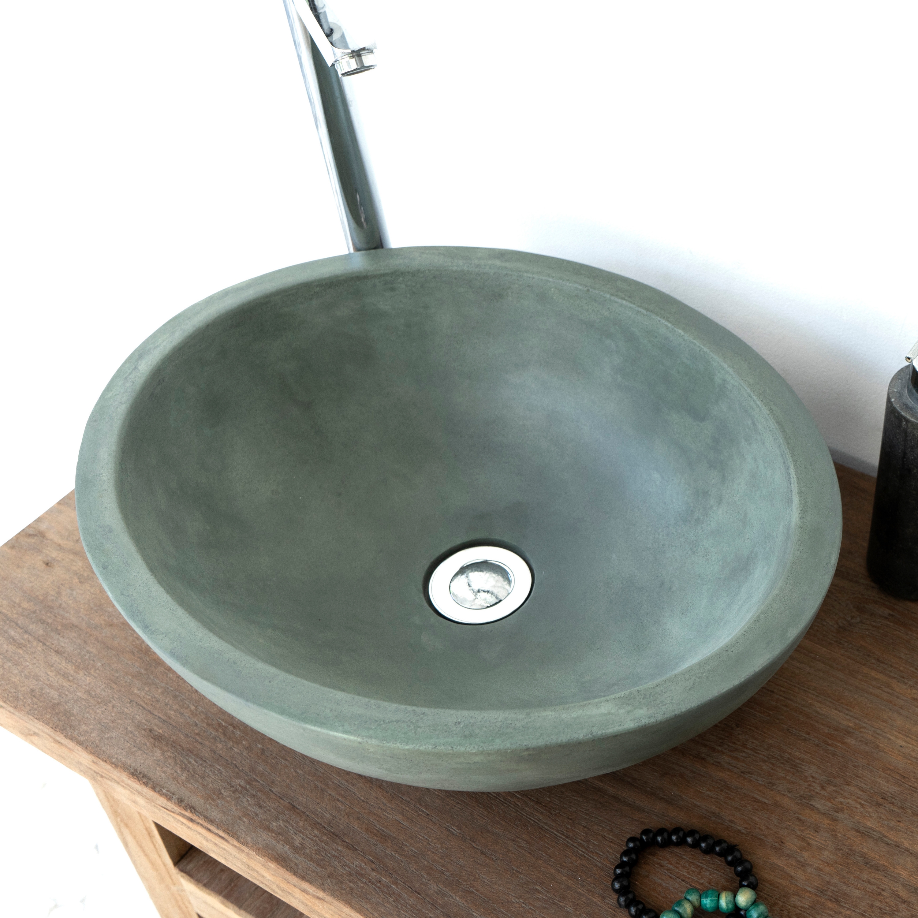 Luca Copper Green Concrete Basin - Sink - Vessel - Washbasin