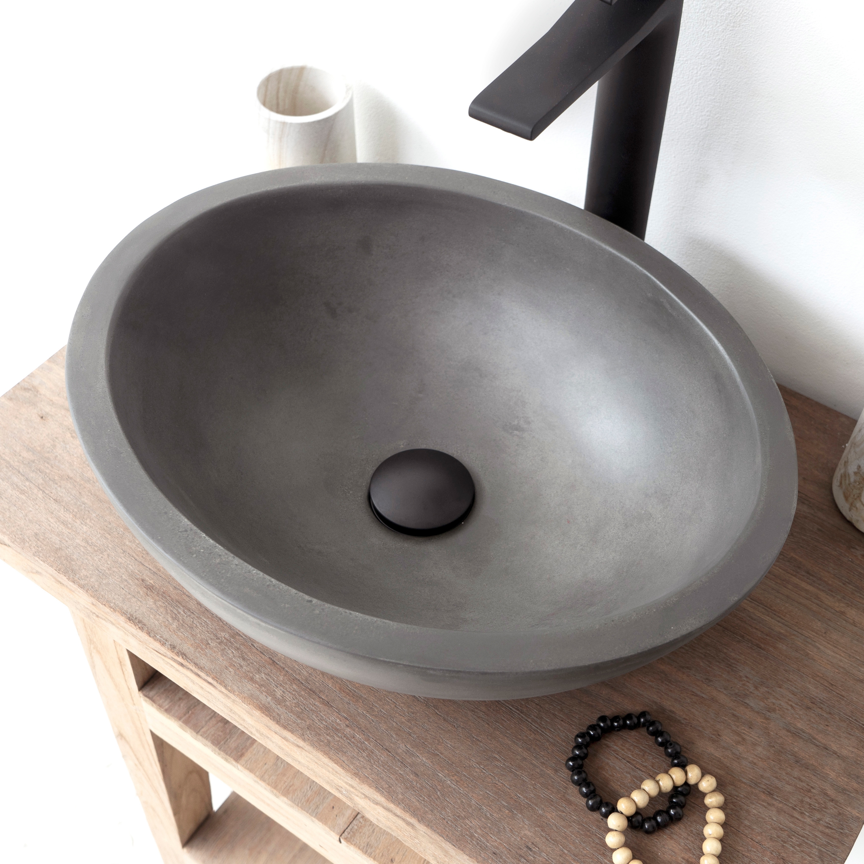 Luca Dusk Grey Concrete Basin - Sink - Vessel - Washbasin