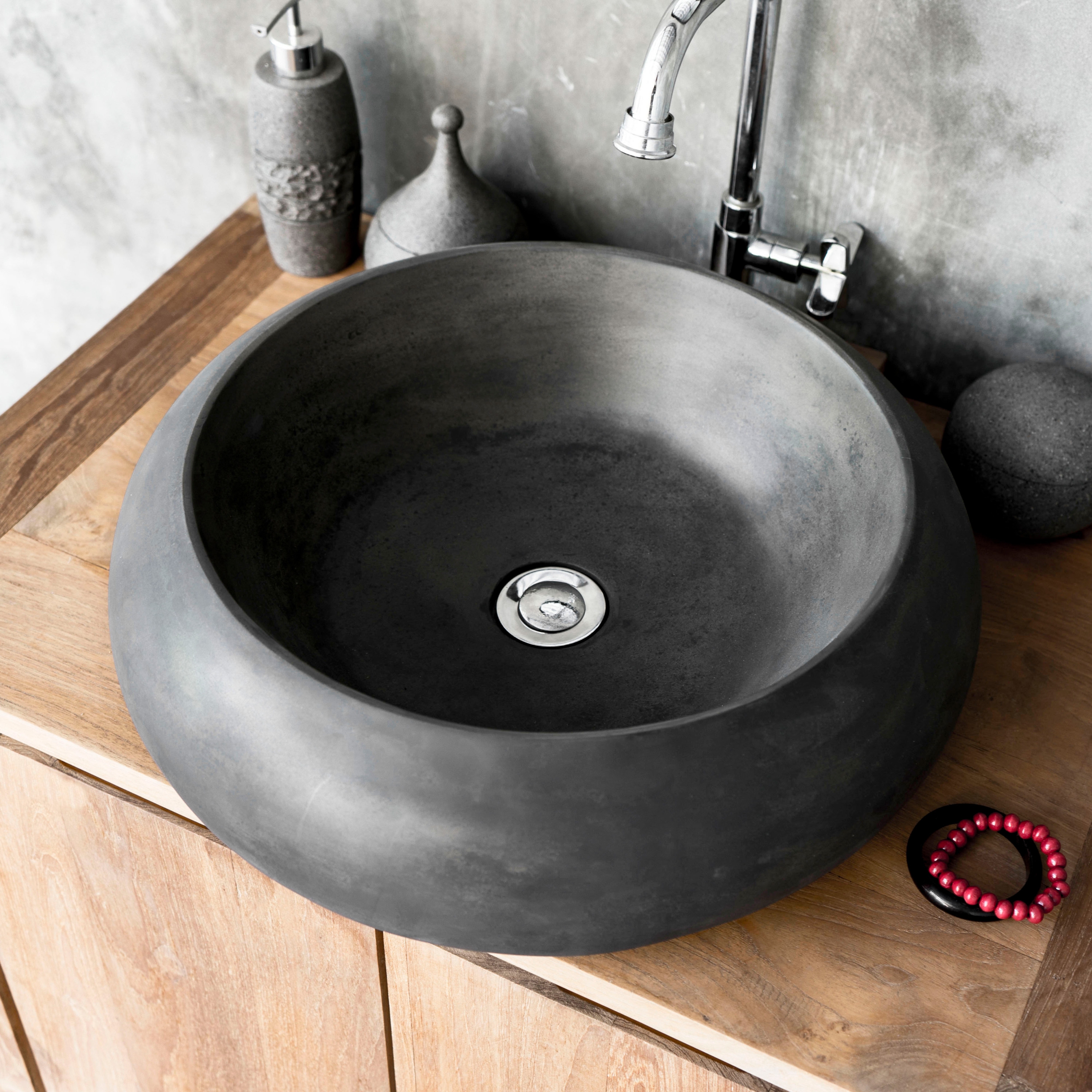 Milano Dusk Grey Concrete Basin - Sink - Vessel - Washbasin