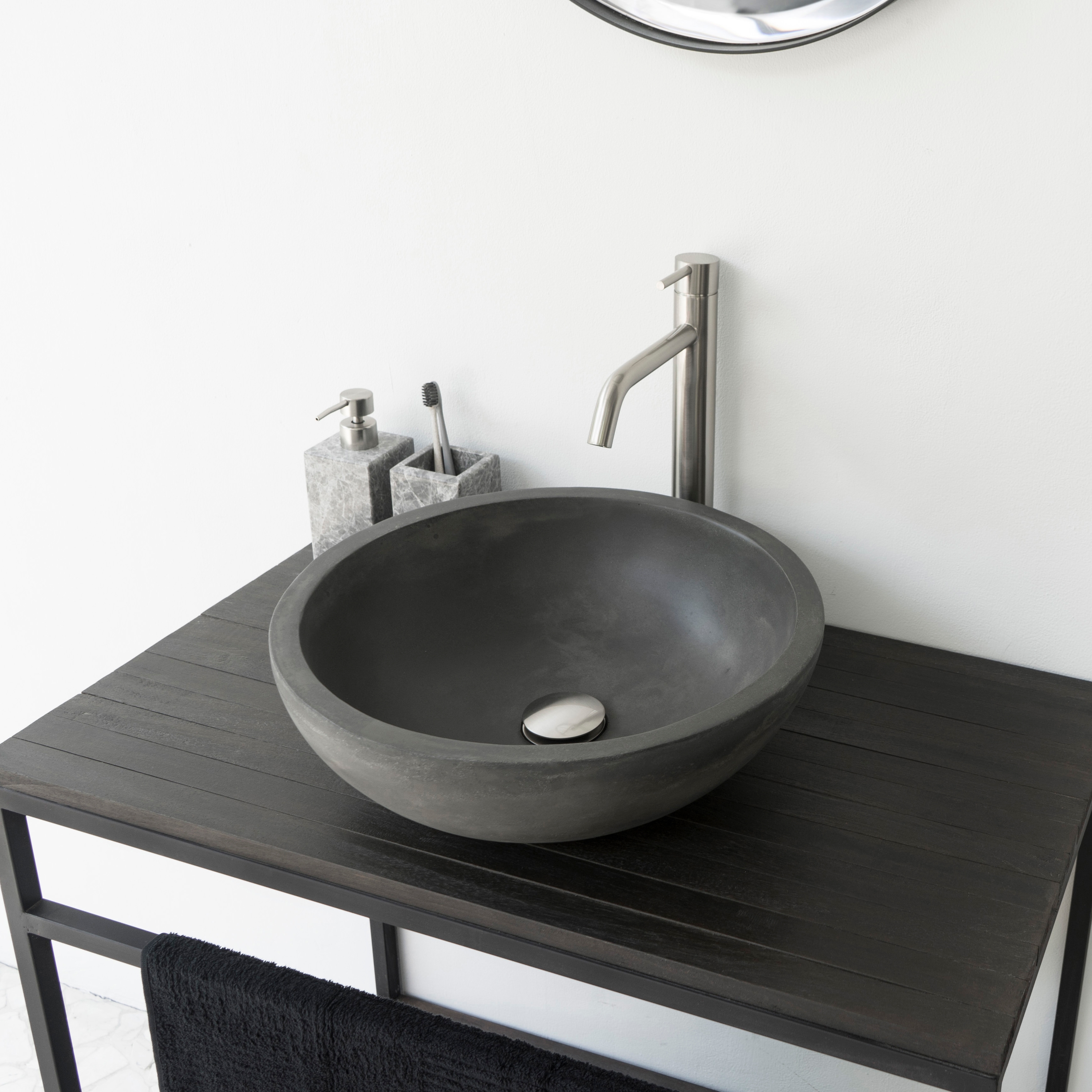 Palermo Grande Dusk Grey Concrete Basin - Sink - Vessel - Washbasin