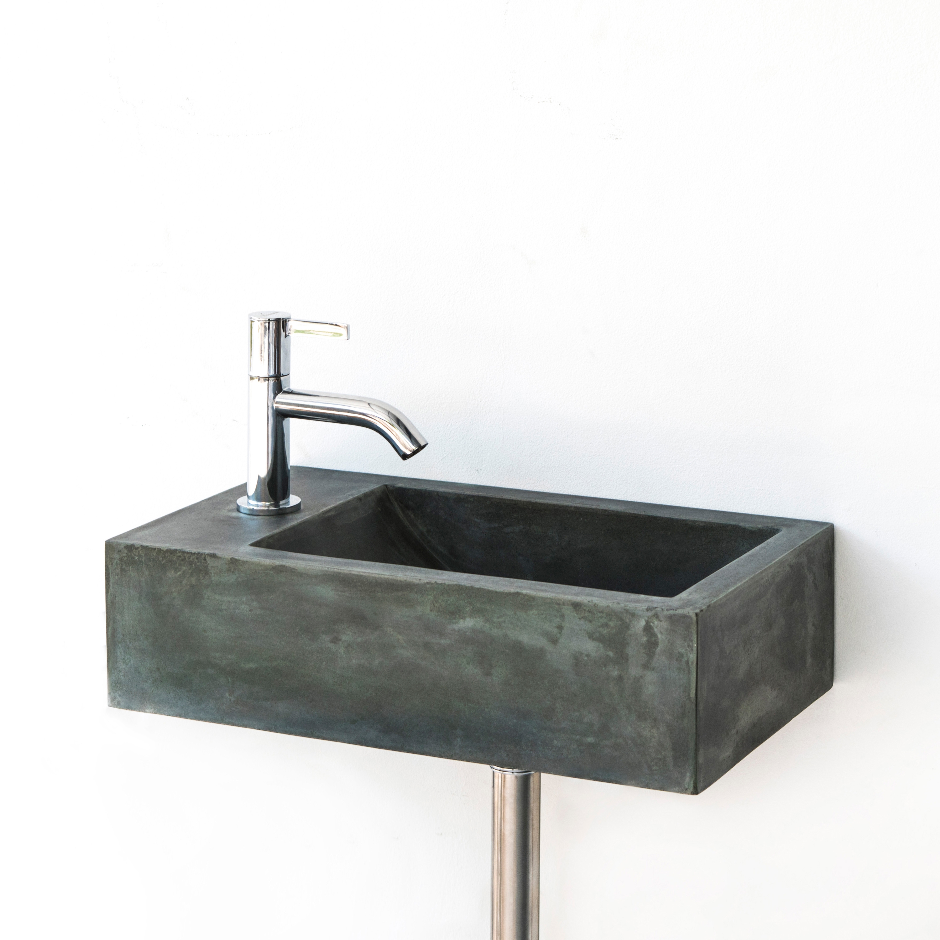 The Basic Copper Green Concrete Basin - Sink - Washbasin