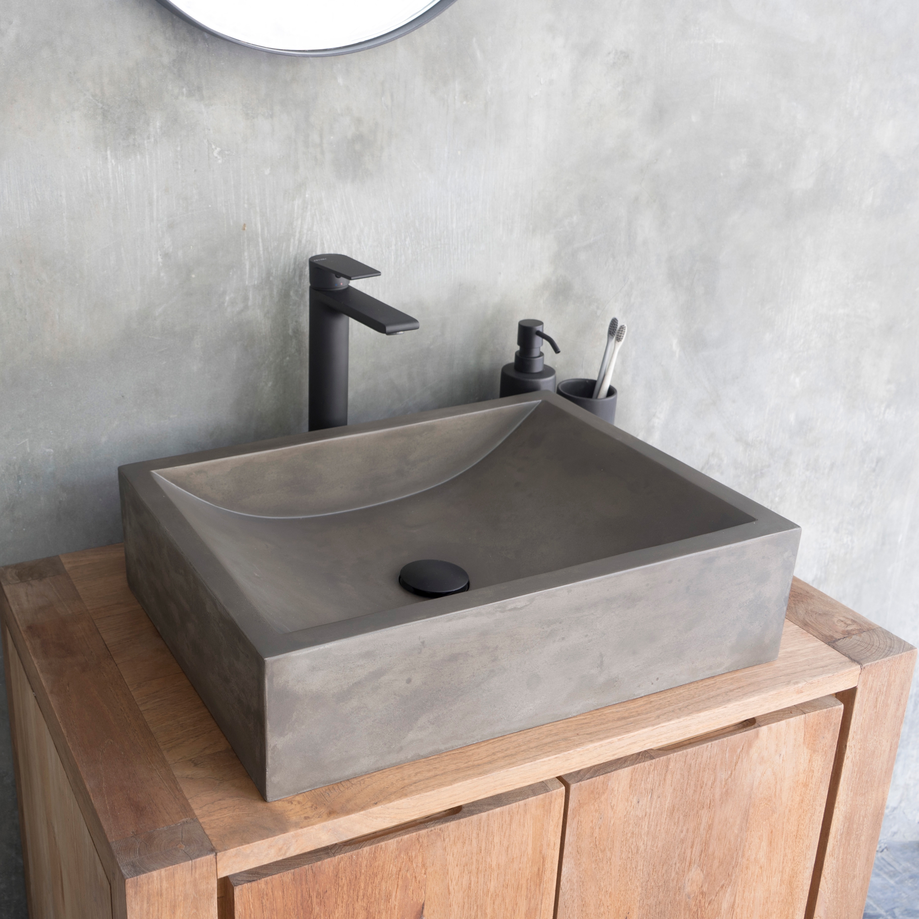 Produkt Torino Dusk Grey Concrete Basin - Sink - Vessel - Washbasin des Herstellers ConSpire anzeigen