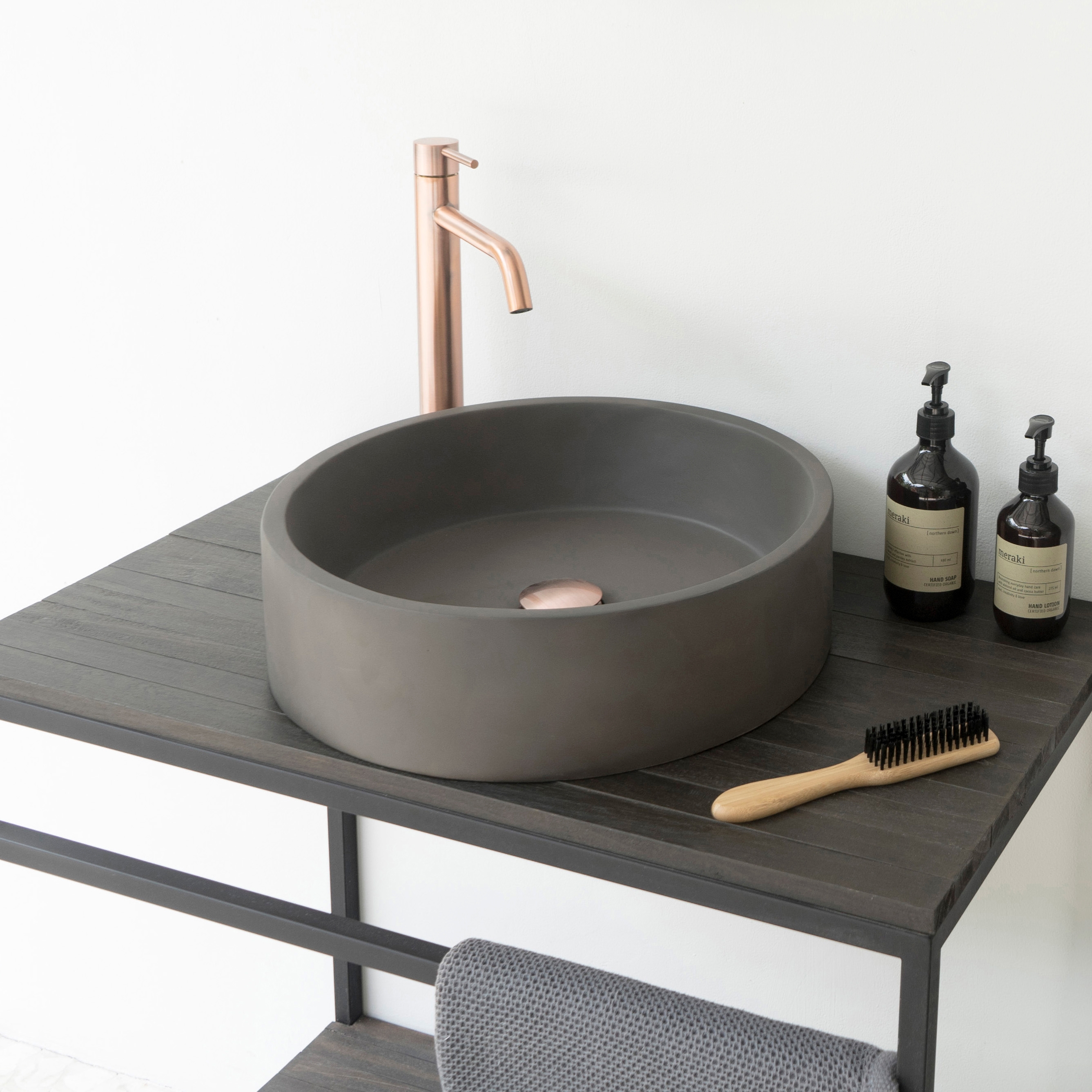 Udinesse Dusk Grey Concrete - Basin - Sink - Vessel - Washbasin