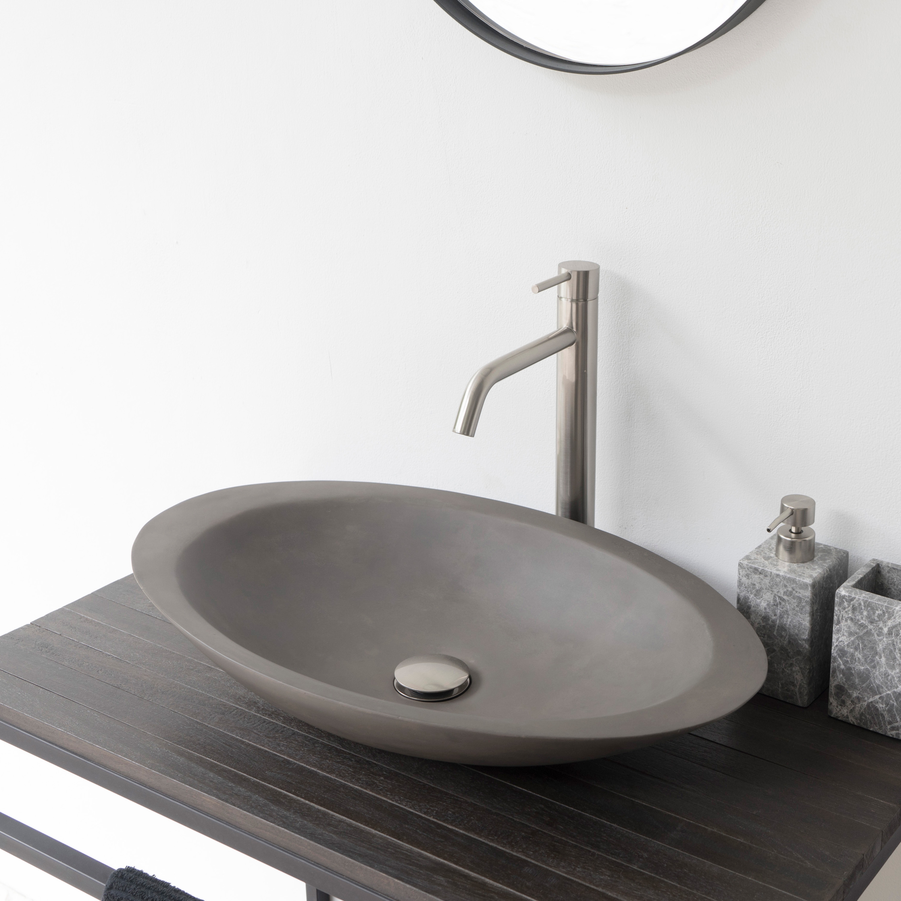 Mojo Dusk Grey Concrete Basin - Sink - Vessel - Washbasin