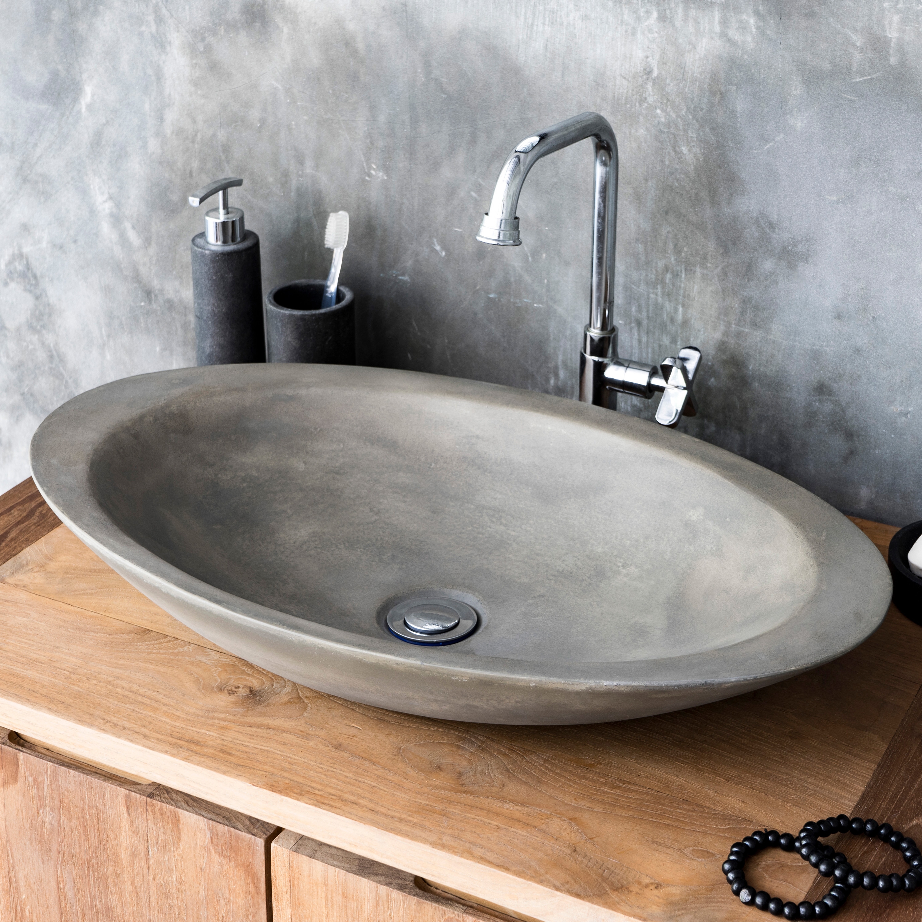 Mojo Natural Concrete Basin - Sink - Vessel - Washbasin