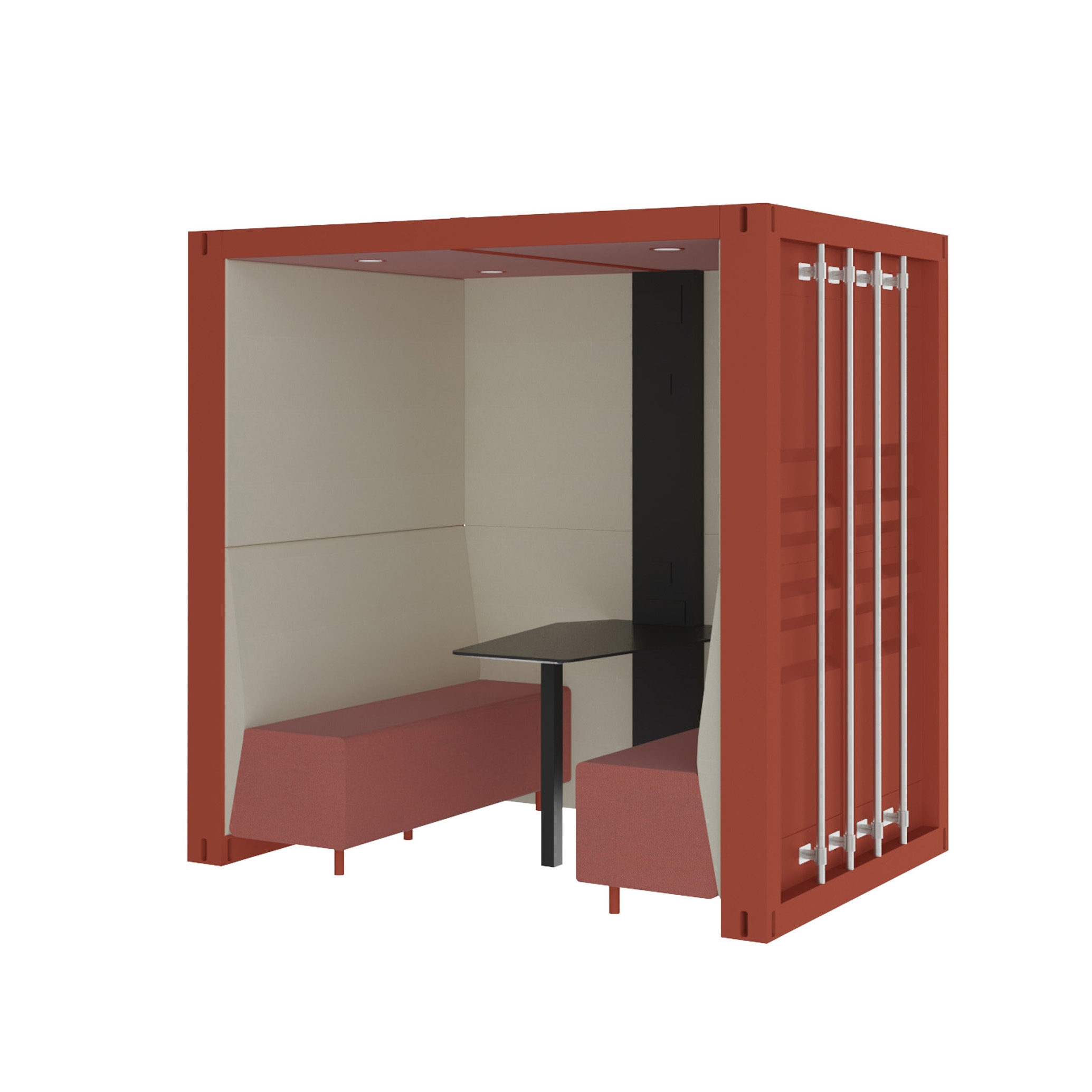 Part Enclosed Container Box