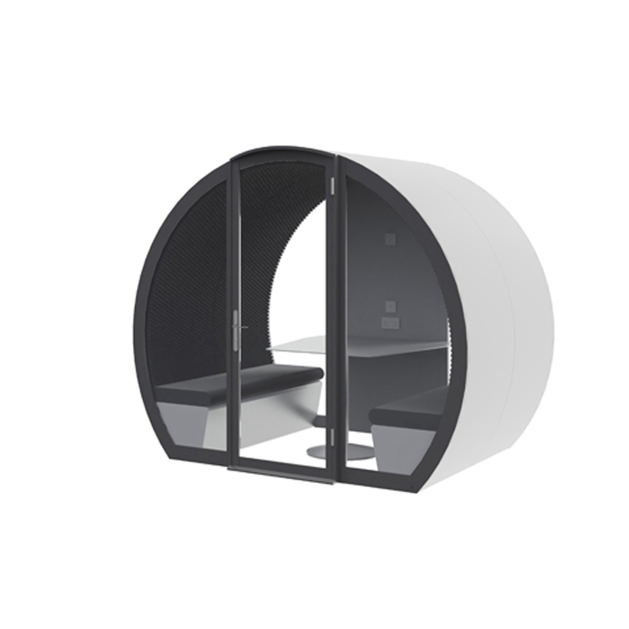 Produkt 4 Person Fully Enclosed Meeting Pod with Glass Back Panel des Herstellers The Meeting Pod anzeigen