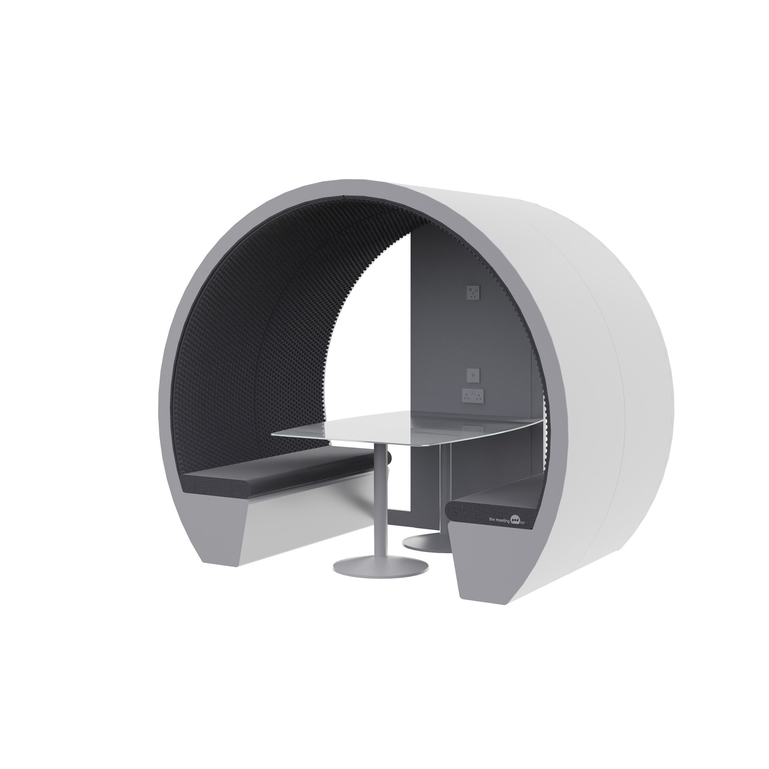 Produkt 4 Person Part Enclosed Meeting Pod with Glass Back Panel des Herstellers The Meeting Pod anzeigen