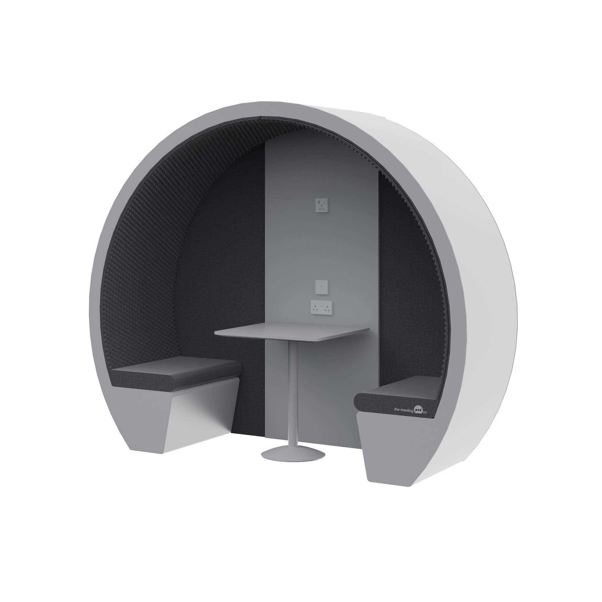 Produkt 2 Person Part Enclosed Meeting Pod with Acoustic Back Panel des Herstellers The Meeting Pod anzeigen