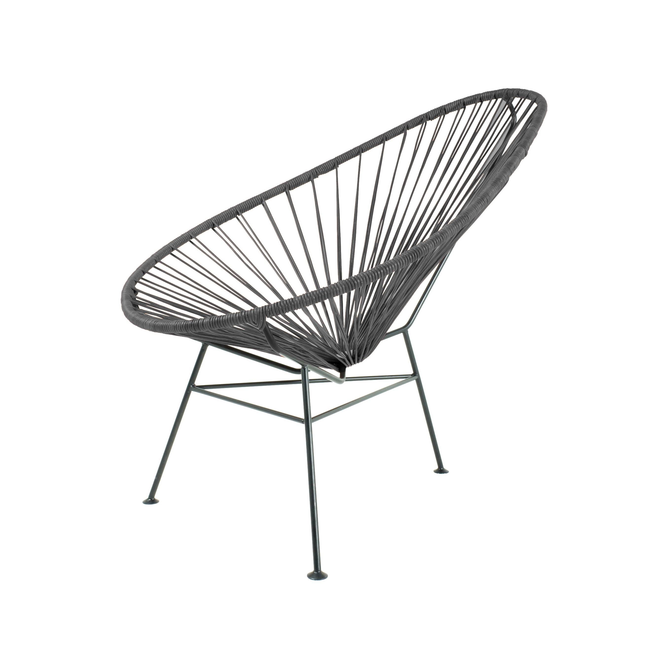 Display product Acapulco Chair Indoor Black Leather from manufacturer Acapulco Design