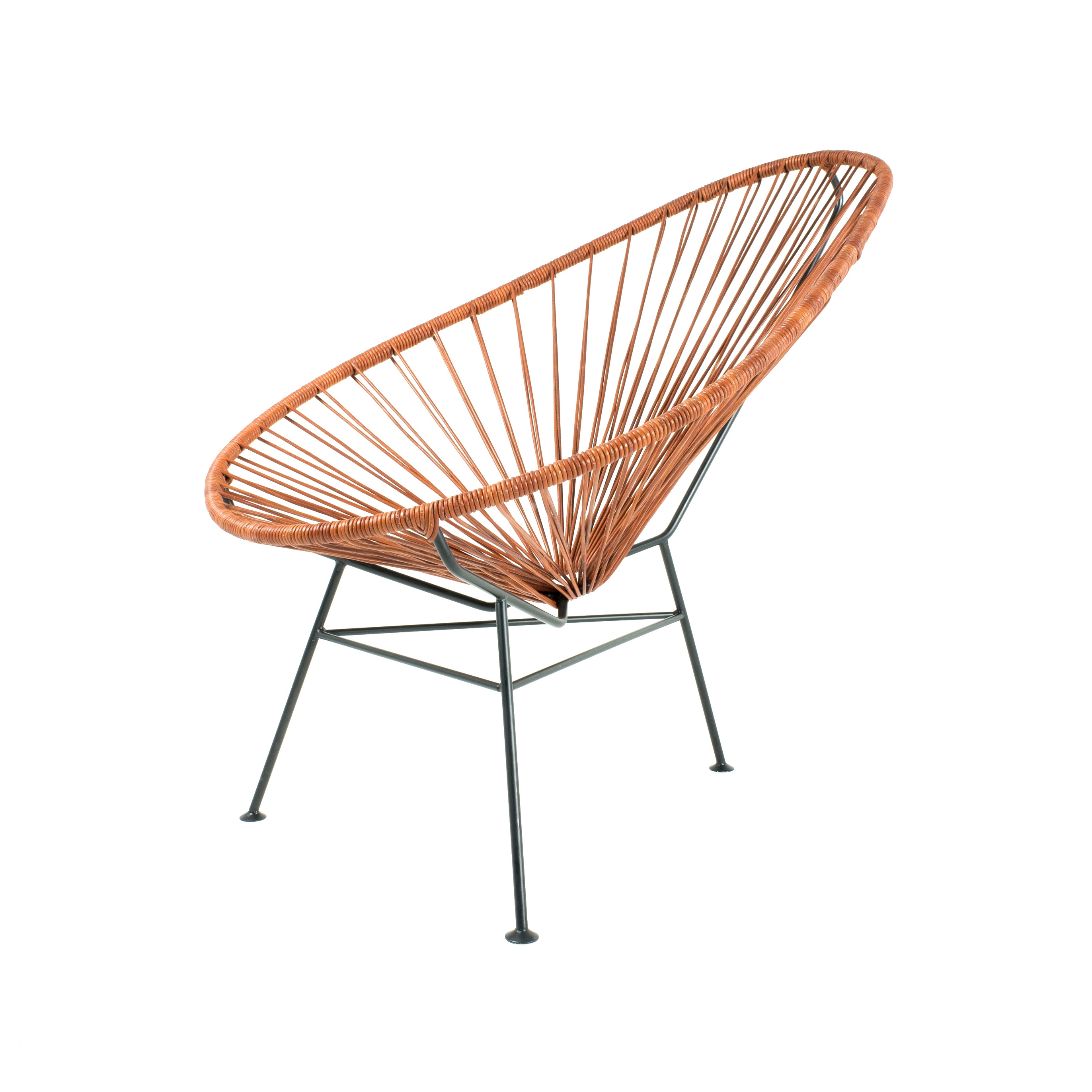 Acapulco Chair Indoor Leather Cognac