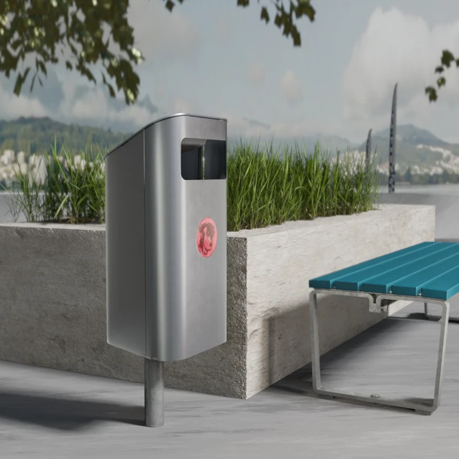 ABFALLBEHÄLTER UND ASCHER