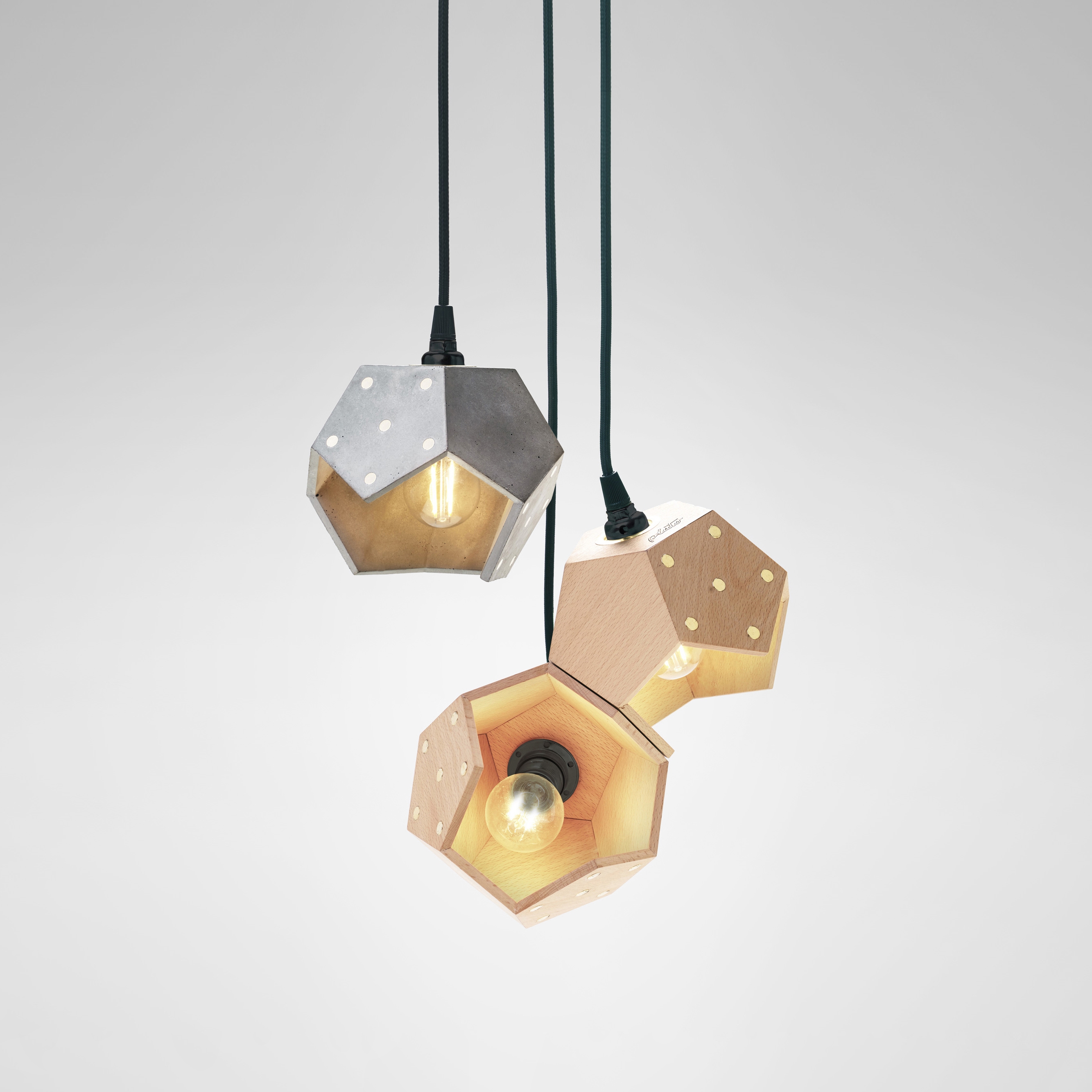 Display product Basic Twelve Trio Pendant from manufacturer Plato Design