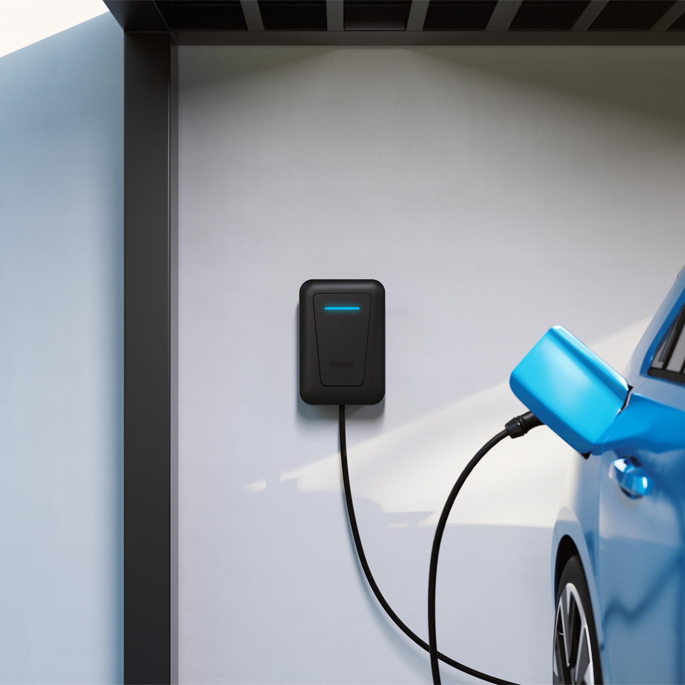 Display product Charging station witty plus from manufacturer Hager