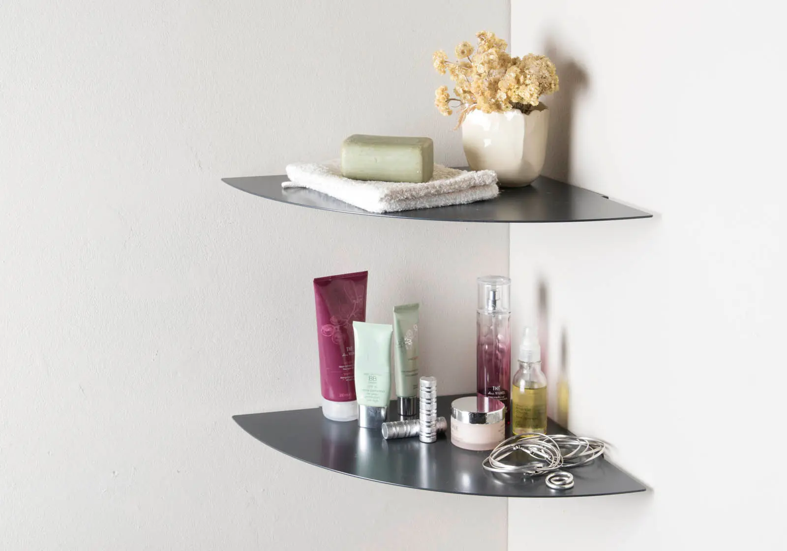 Teebooks - TEElette weiß Badezimmer Stahl Wandregal