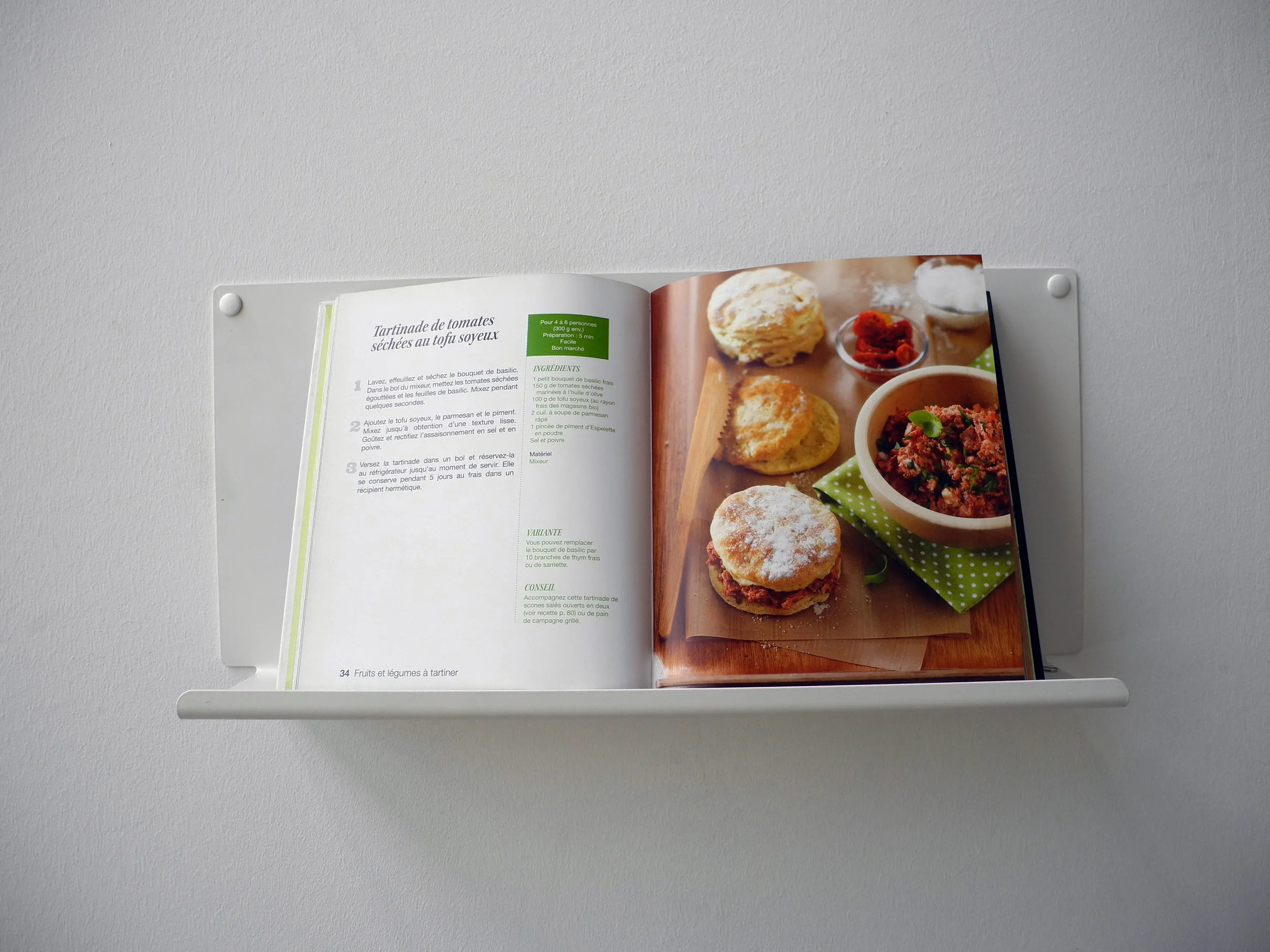 Teebooks - TEEline 60 cm Set of 2 White Aluminium Design Kitchen Wall Shelf