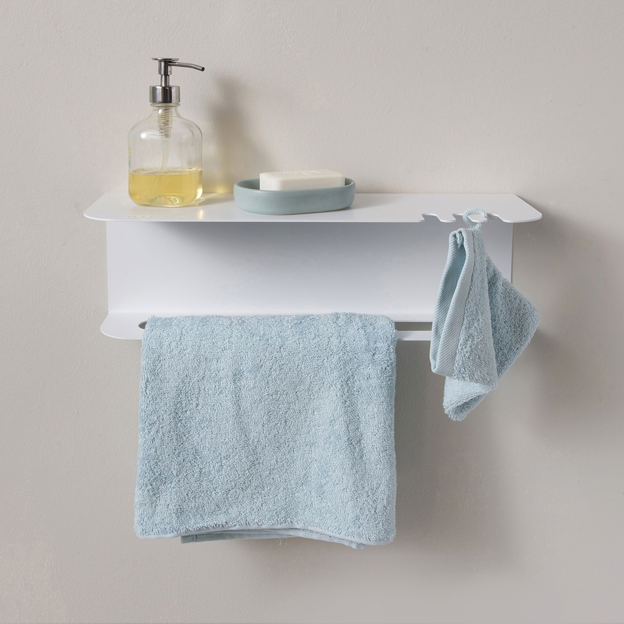 Produkt TEEtow 45 cm Weißes Wandregal aus Stahl für das Bad des Herstellers Teebooks anzeigen