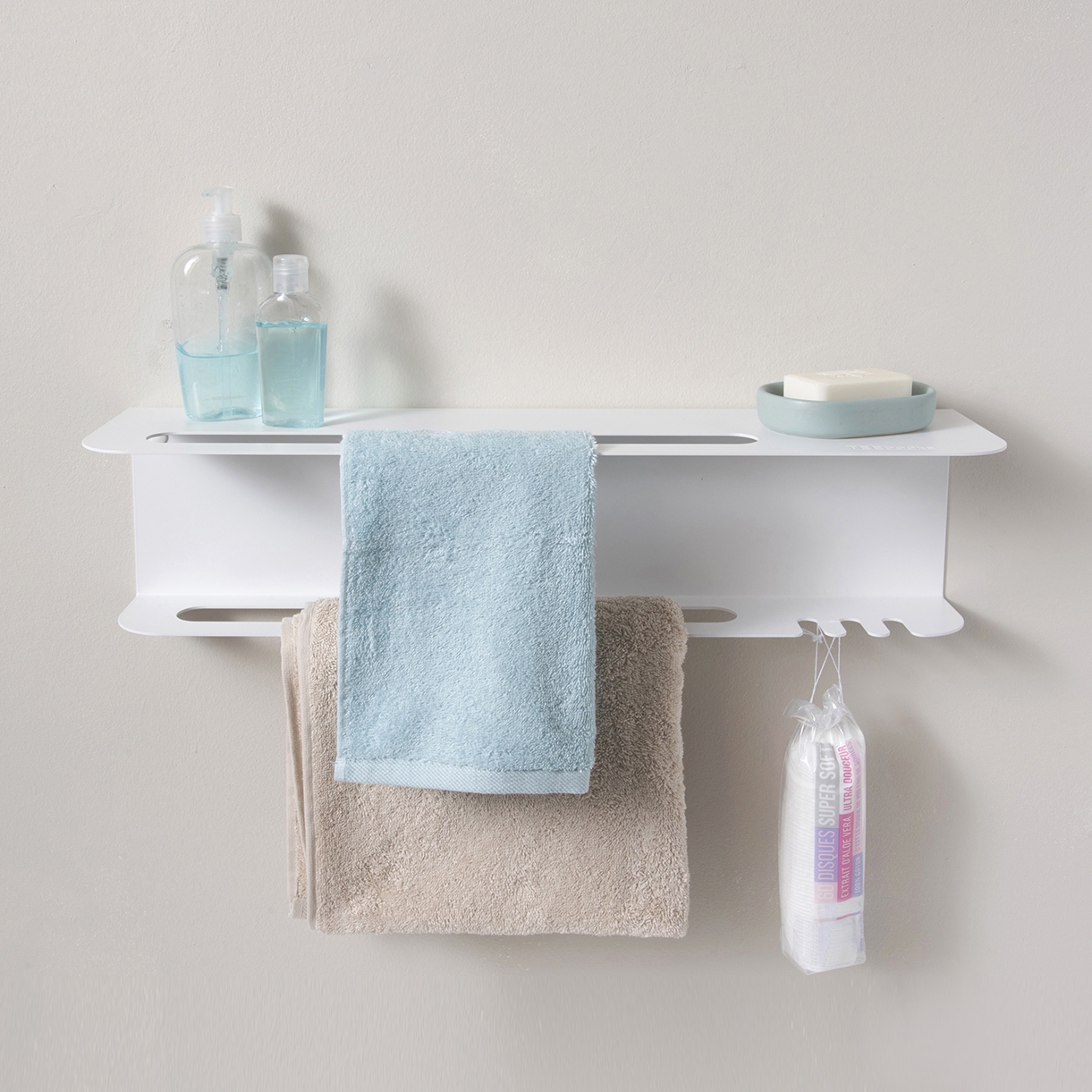 Produkt TEEtow 60 cm Weißes Wandregal aus Stahl für das Bad des Herstellers Teebooks anzeigen