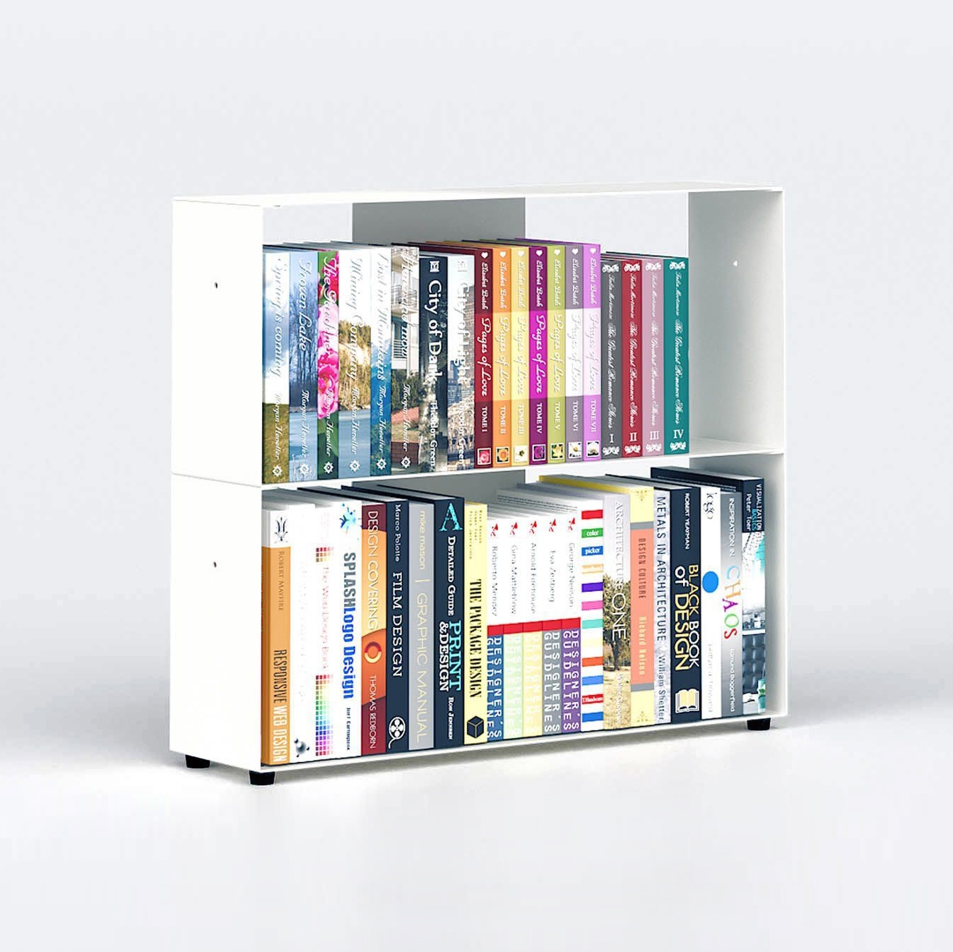 Produkt BiblioTEE Regalsystem Weiss 2 Ablagen 60 cm des Herstellers Teebooks anzeigen