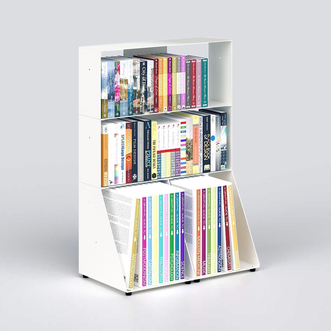 Produkt BiblioTEE Regalsystem Weiss 3 Ablagen 60 cm des Herstellers Teebooks anzeigen