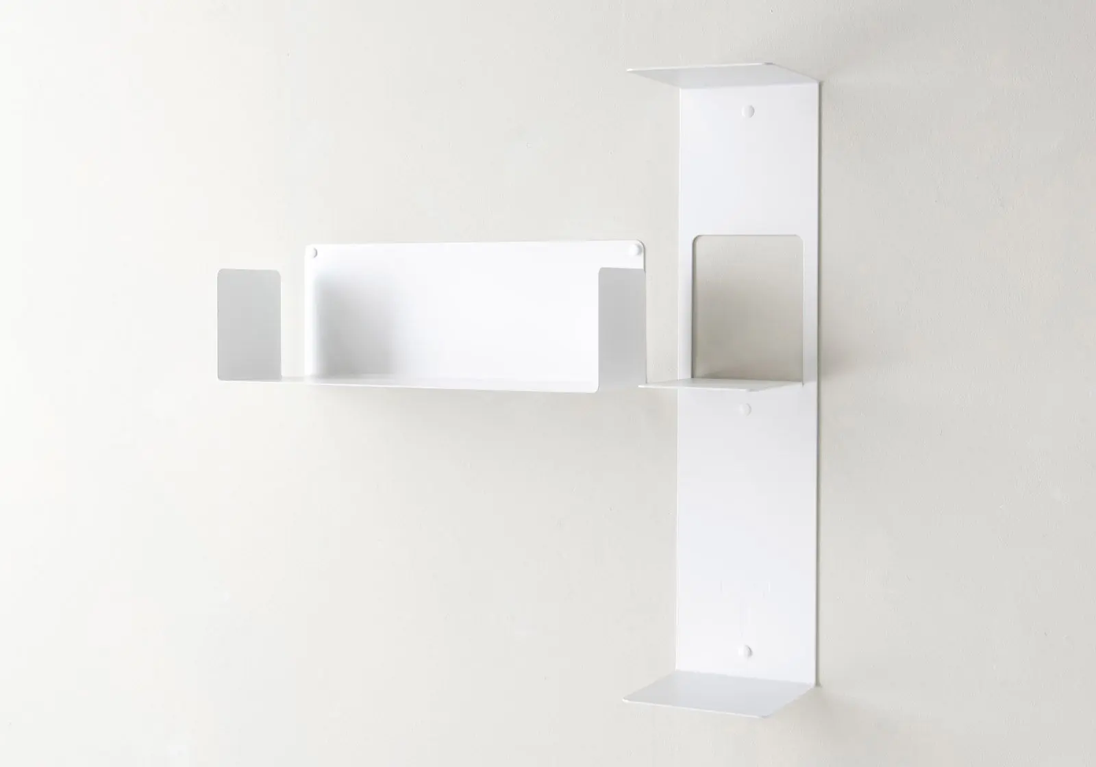 Teebooks - T-left asymmetrical wall bookshelf