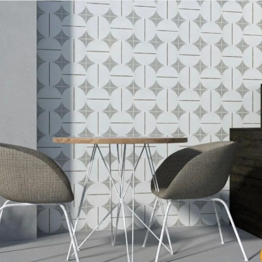 Eso Surfaces - Brass Inlay Cement Tile