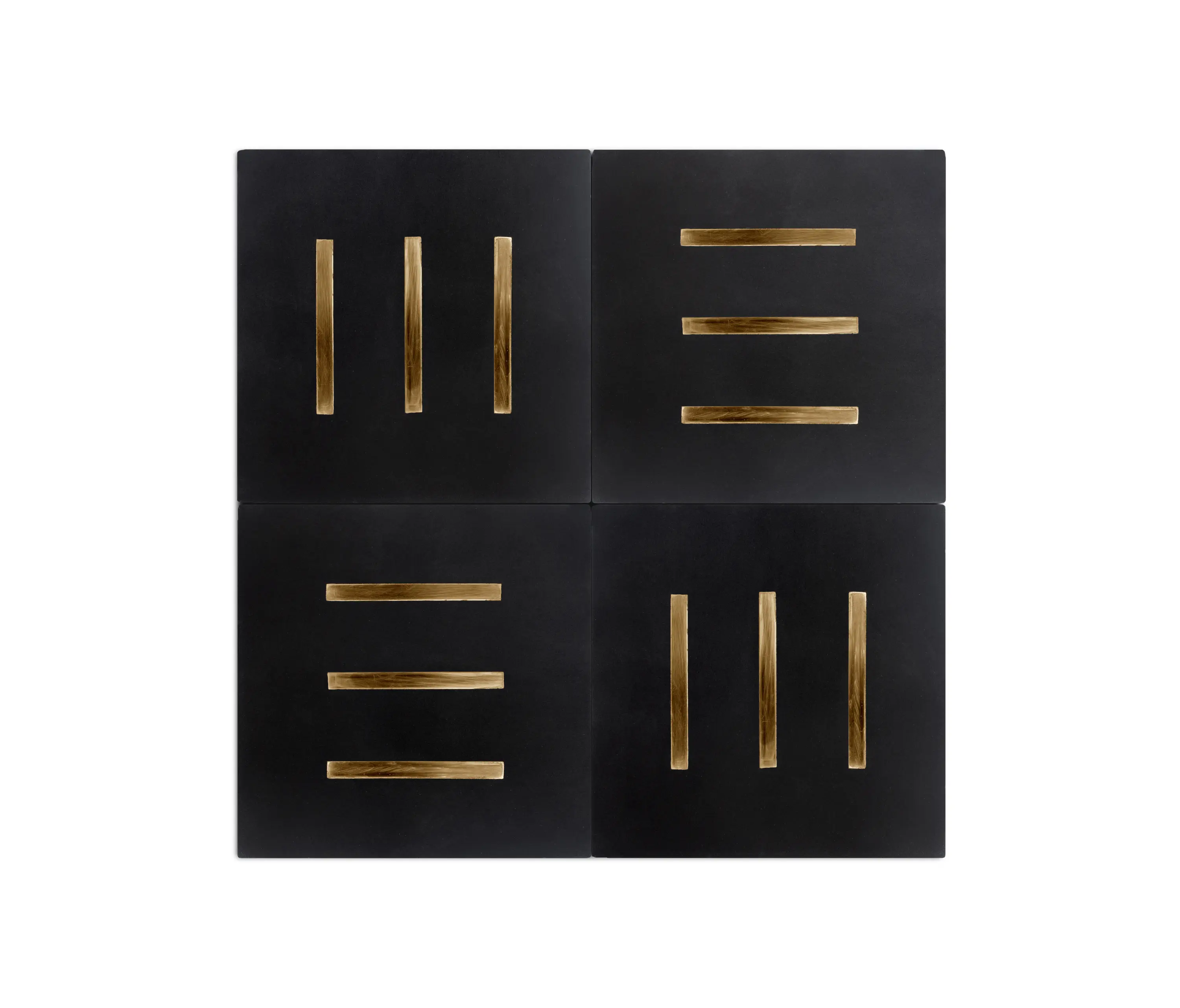 Eso Surfaces - Brass Inlay Cement Tile | Lines