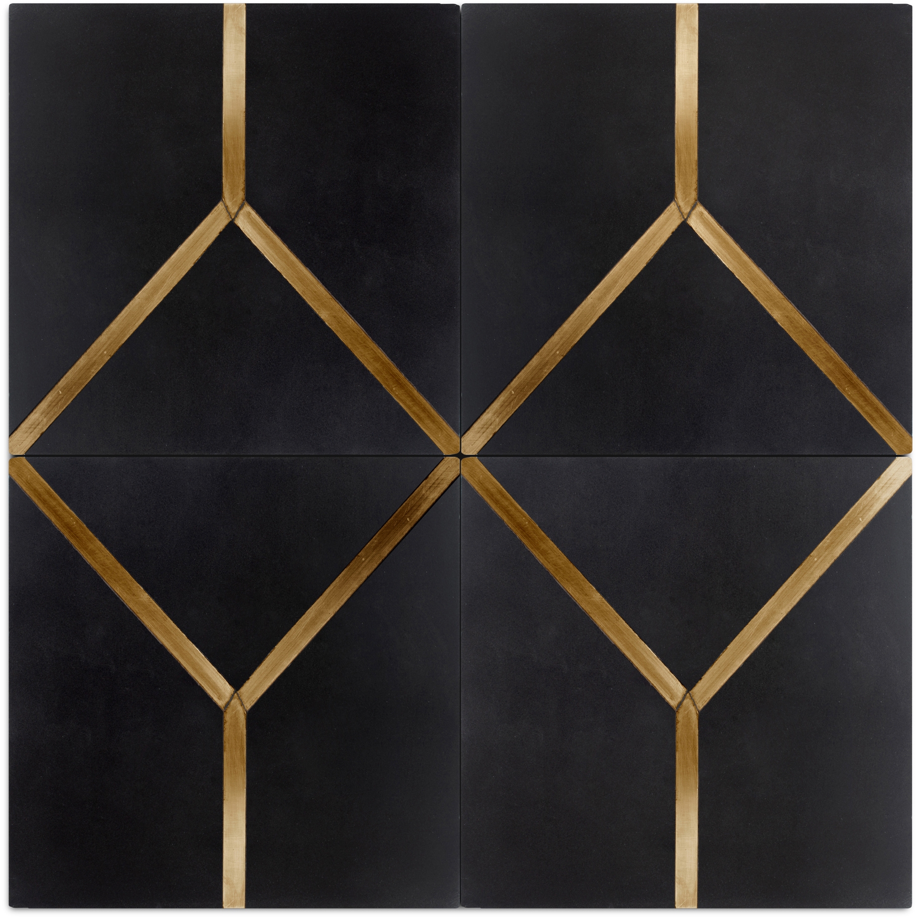 Display product Brass Inlay Cement Tile | Y from manufacturer Eso Surfaces