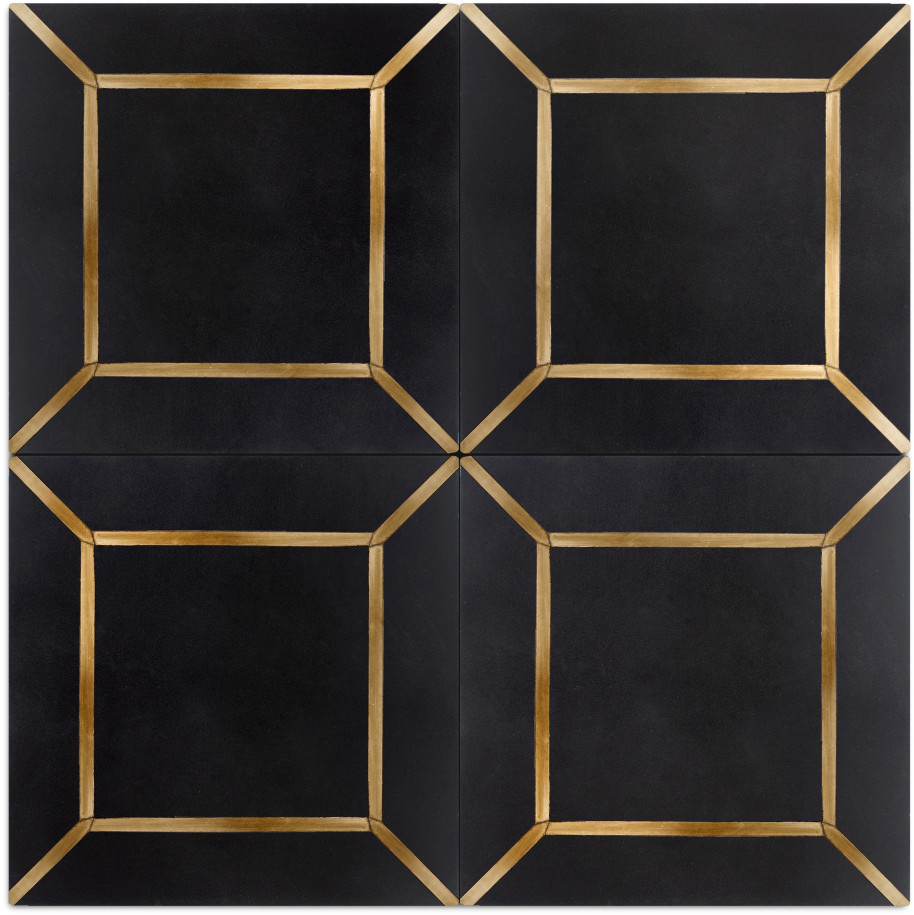 Display product Brass Inlay Cement Tile from manufacturer Eso Surfaces
