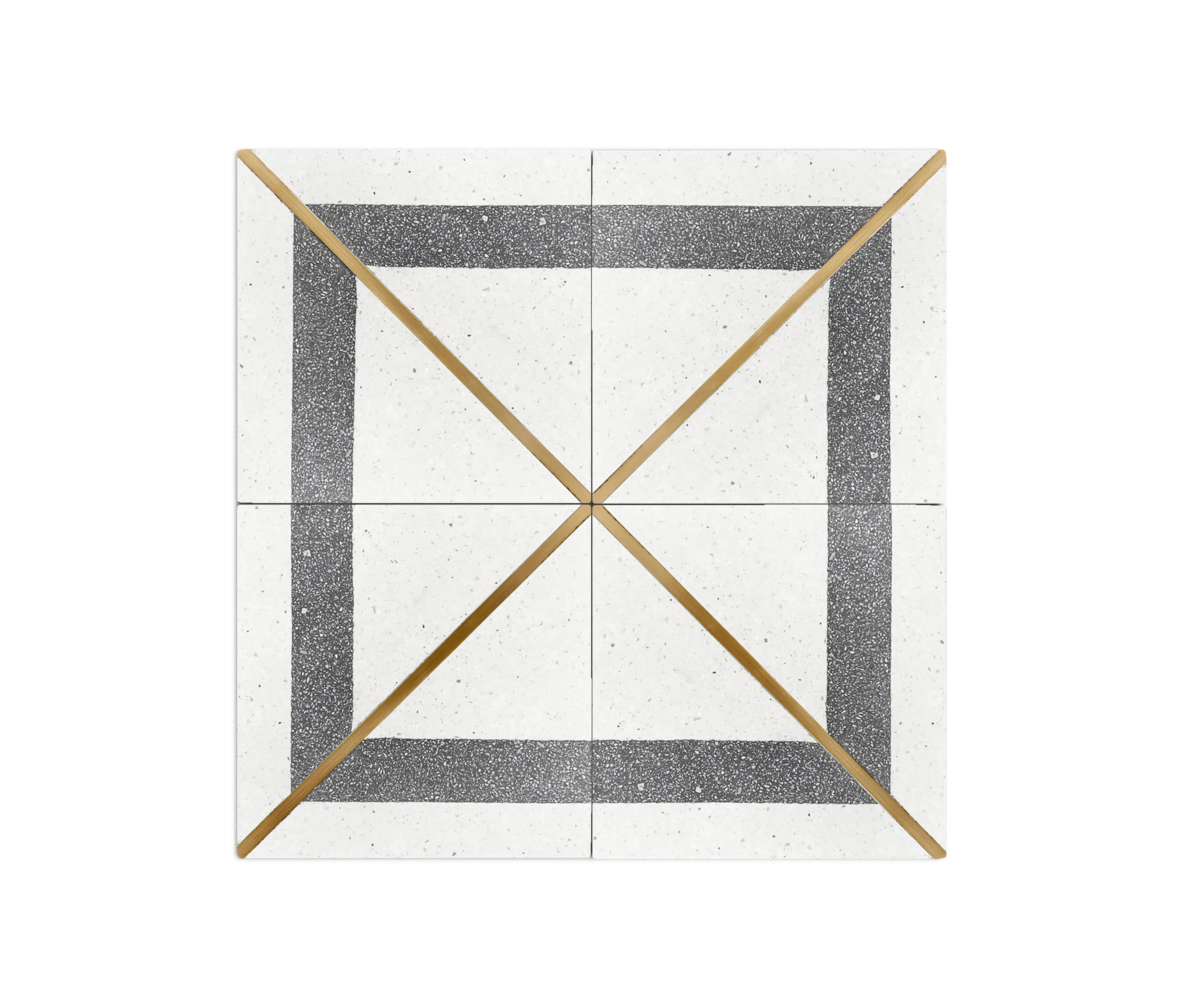 Eso Surfaces - Brass Inlay Cement Tile