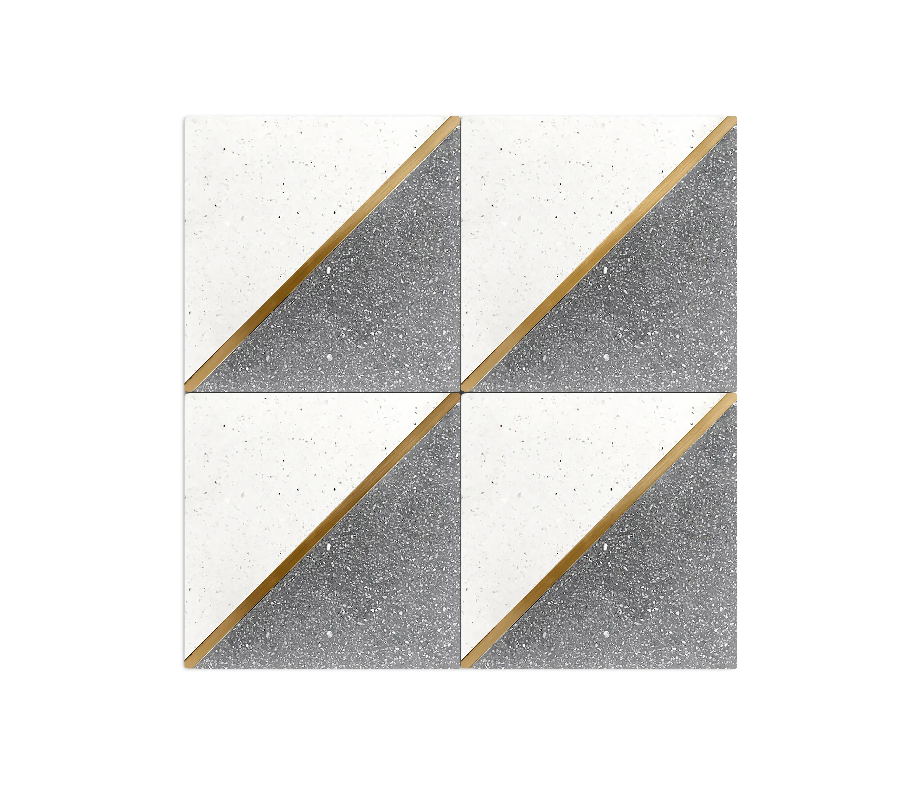 Eso Surfaces - Brass Inlay Cement Tile