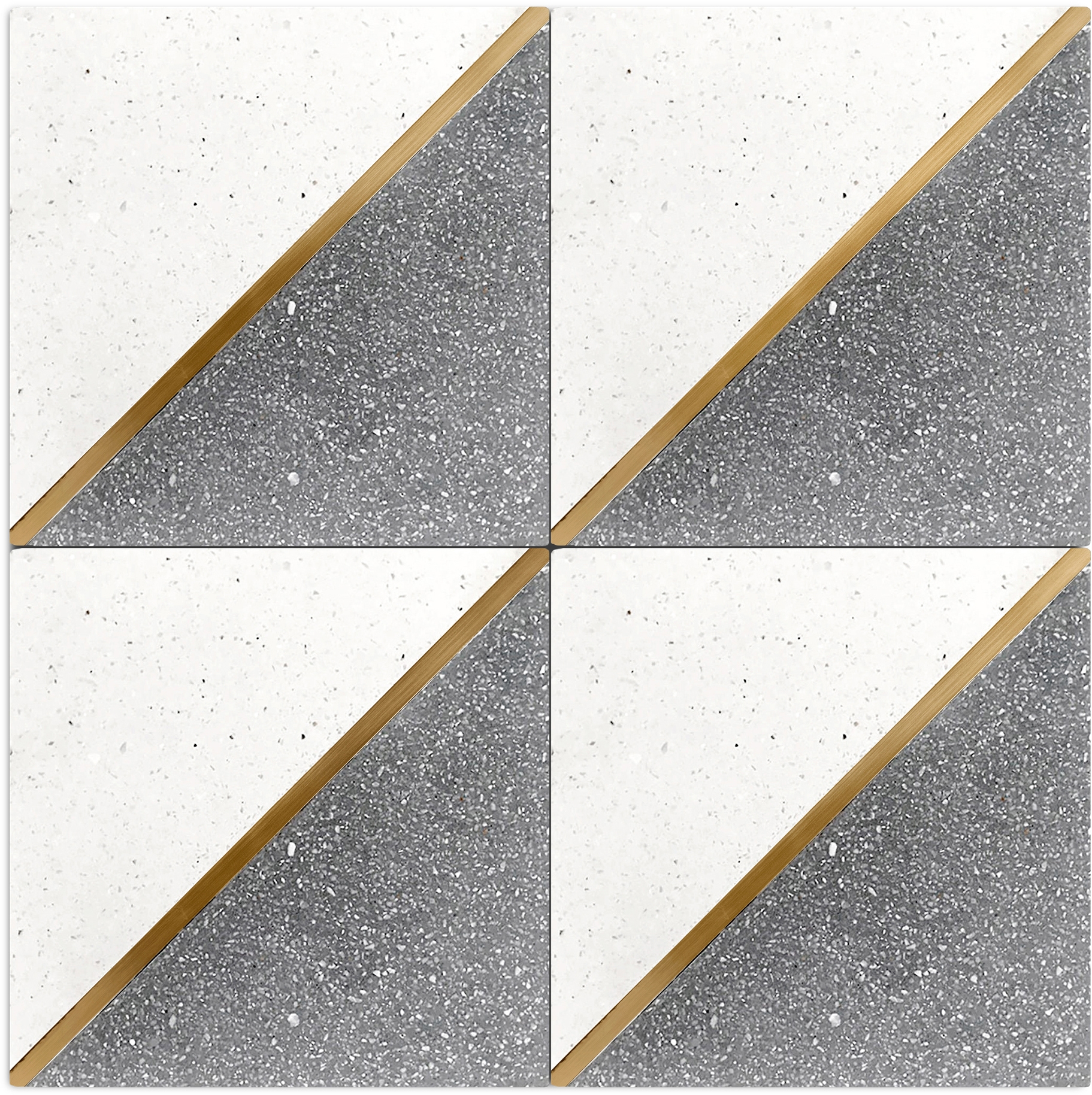 Display product Brass Inlay Cement Tile from manufacturer Eso Surfaces