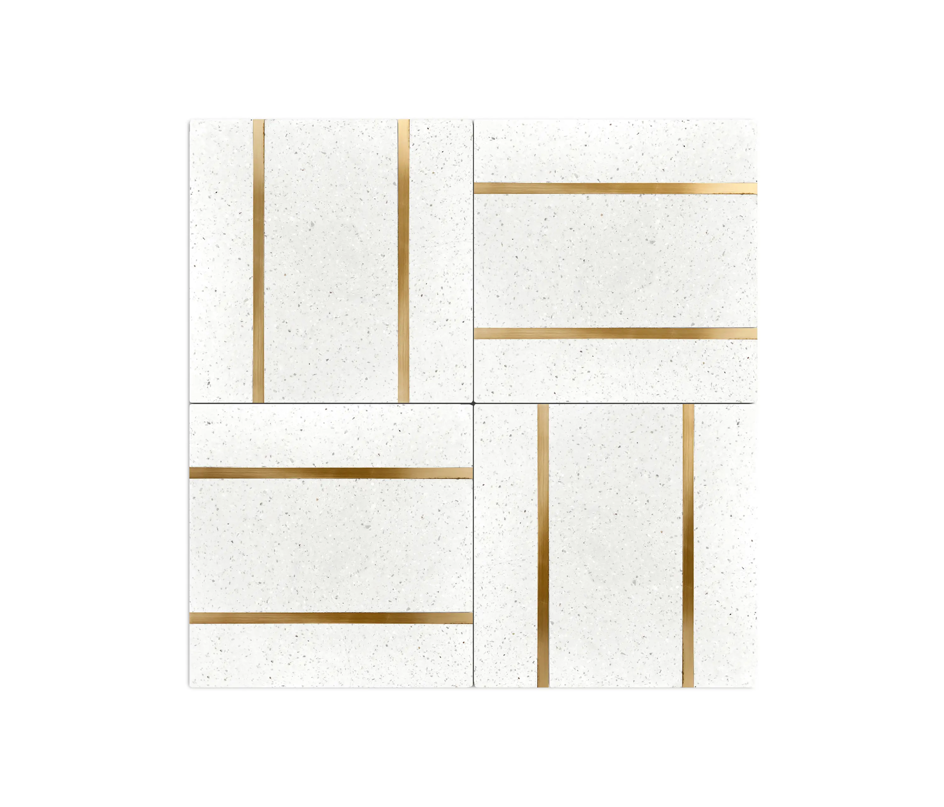 Eso Surfaces - Brass Inlay Cement Tile