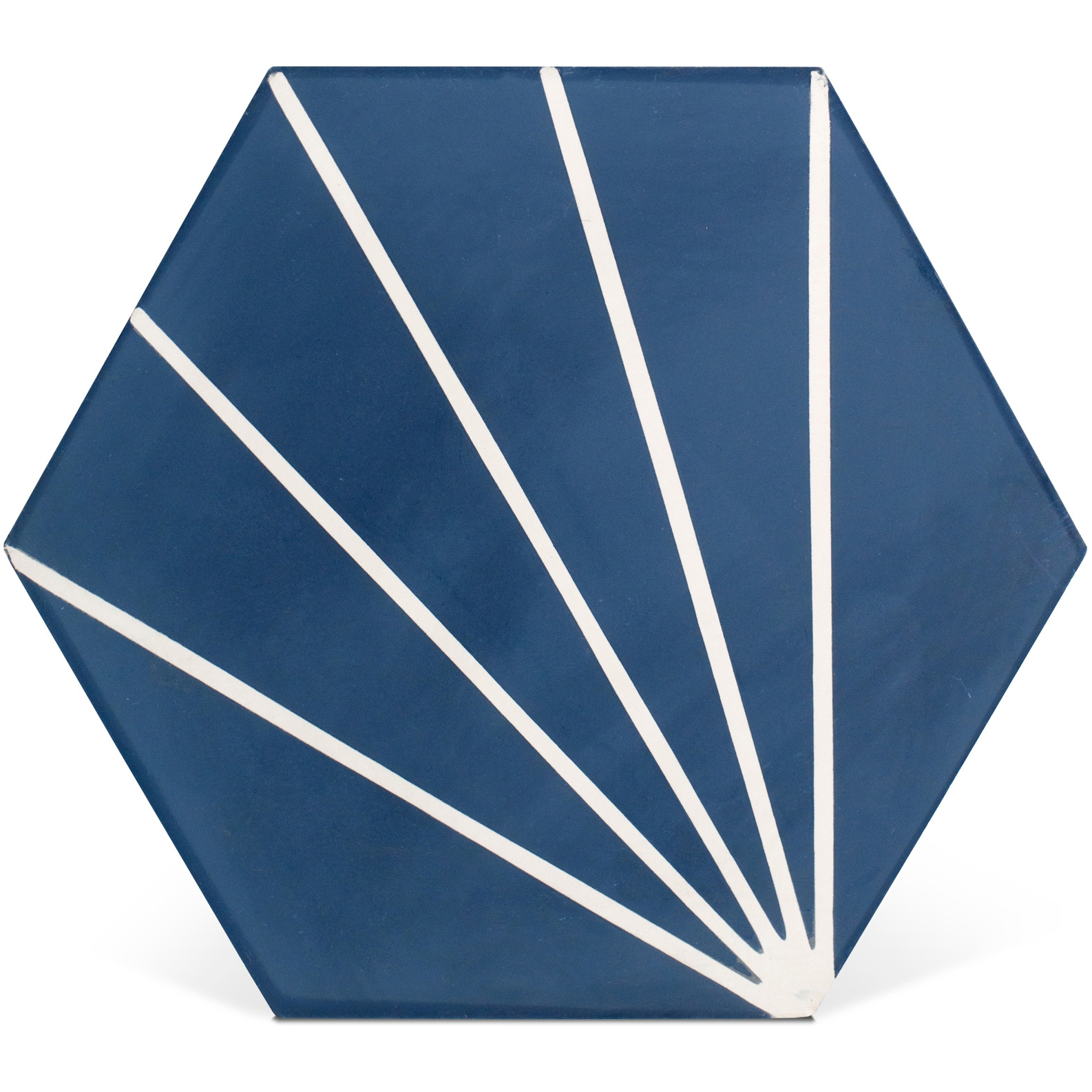 Display product Decorative Cement Tile | Striped Hex from manufacturer Eso Surfaces