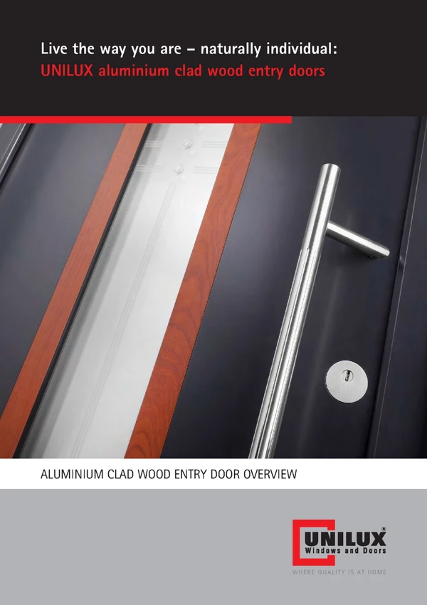 Preview image for the file ALUMINIUM CLAD WOOD ENTRY DOOR OVERVIEW