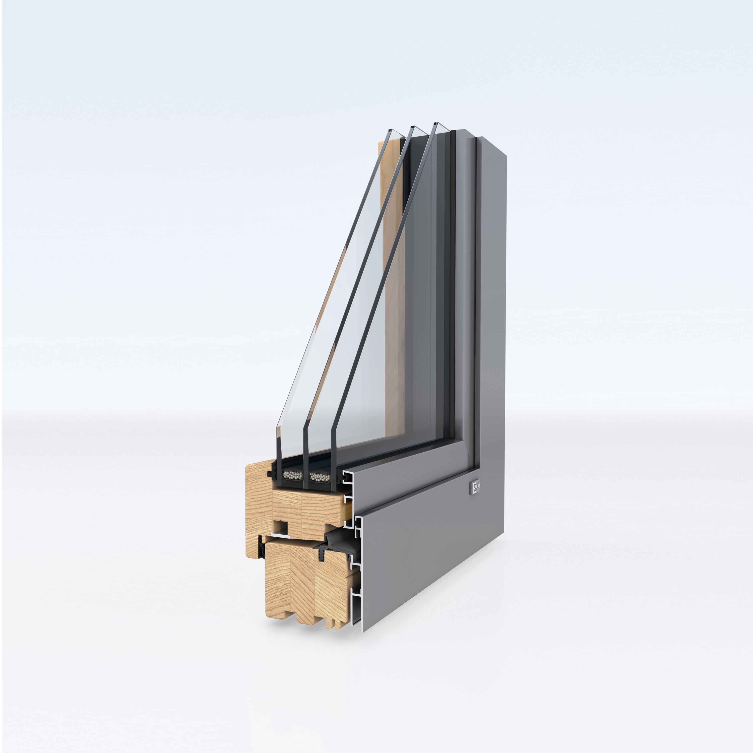 Display product Aluminum clad wood windows | ModernLine from manufacturer Unilux