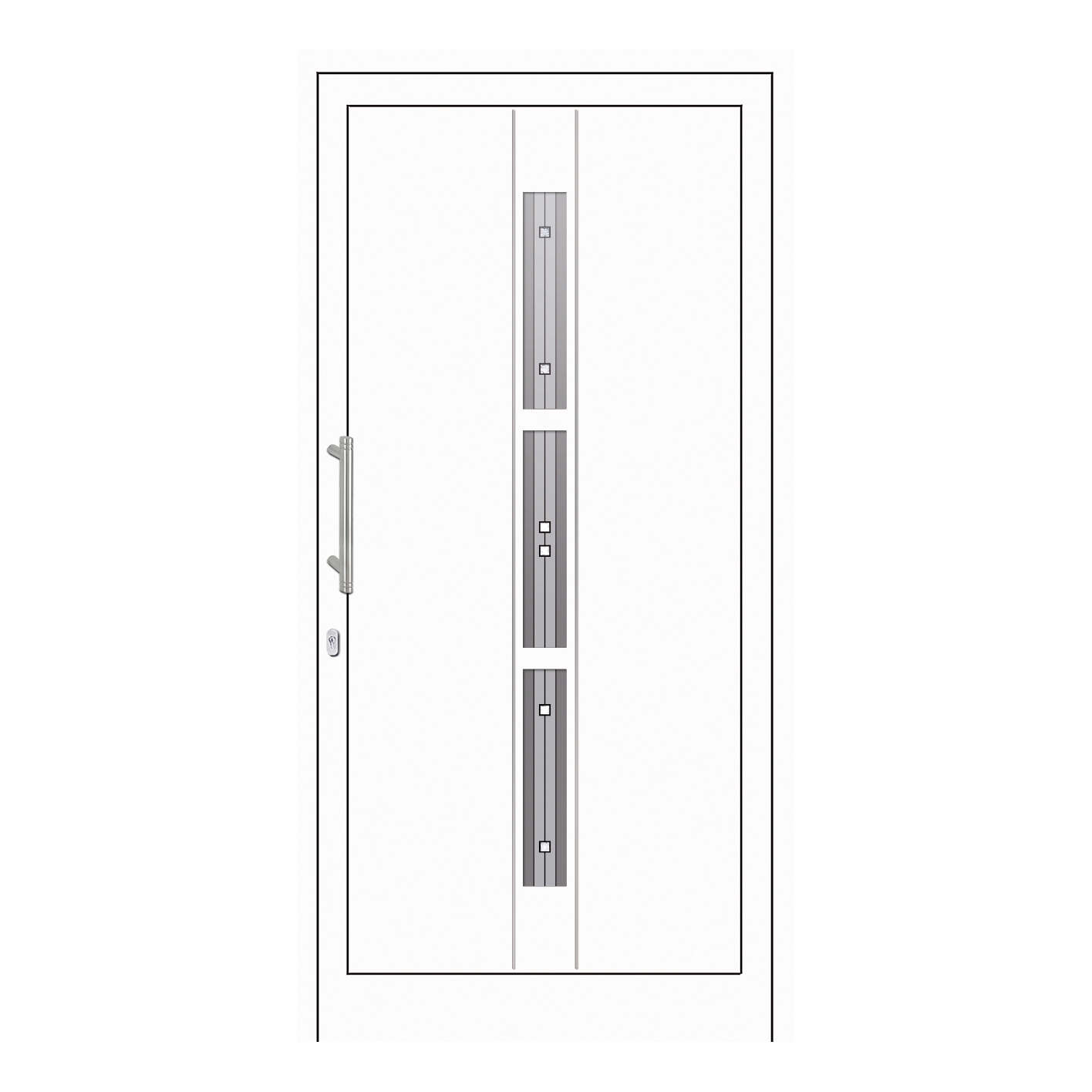 Mostra il prodotto uPVC entry doors | IsoStar Model 7125 del produttore Unilux