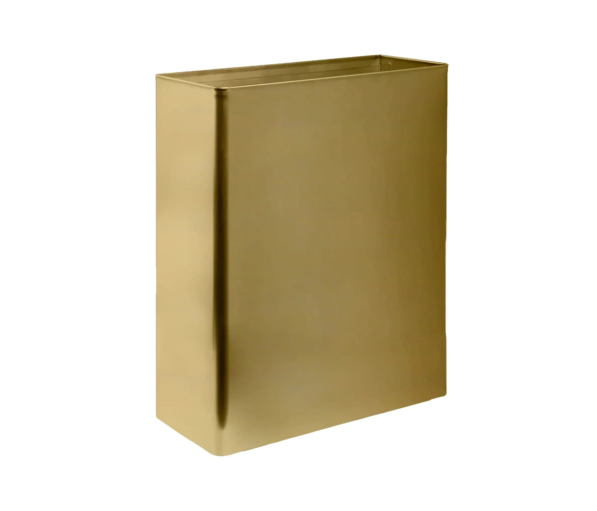 The Splash Lab - Radius | PVD Brass TSL.279 Wall Mounted Waste Receptacle / Large