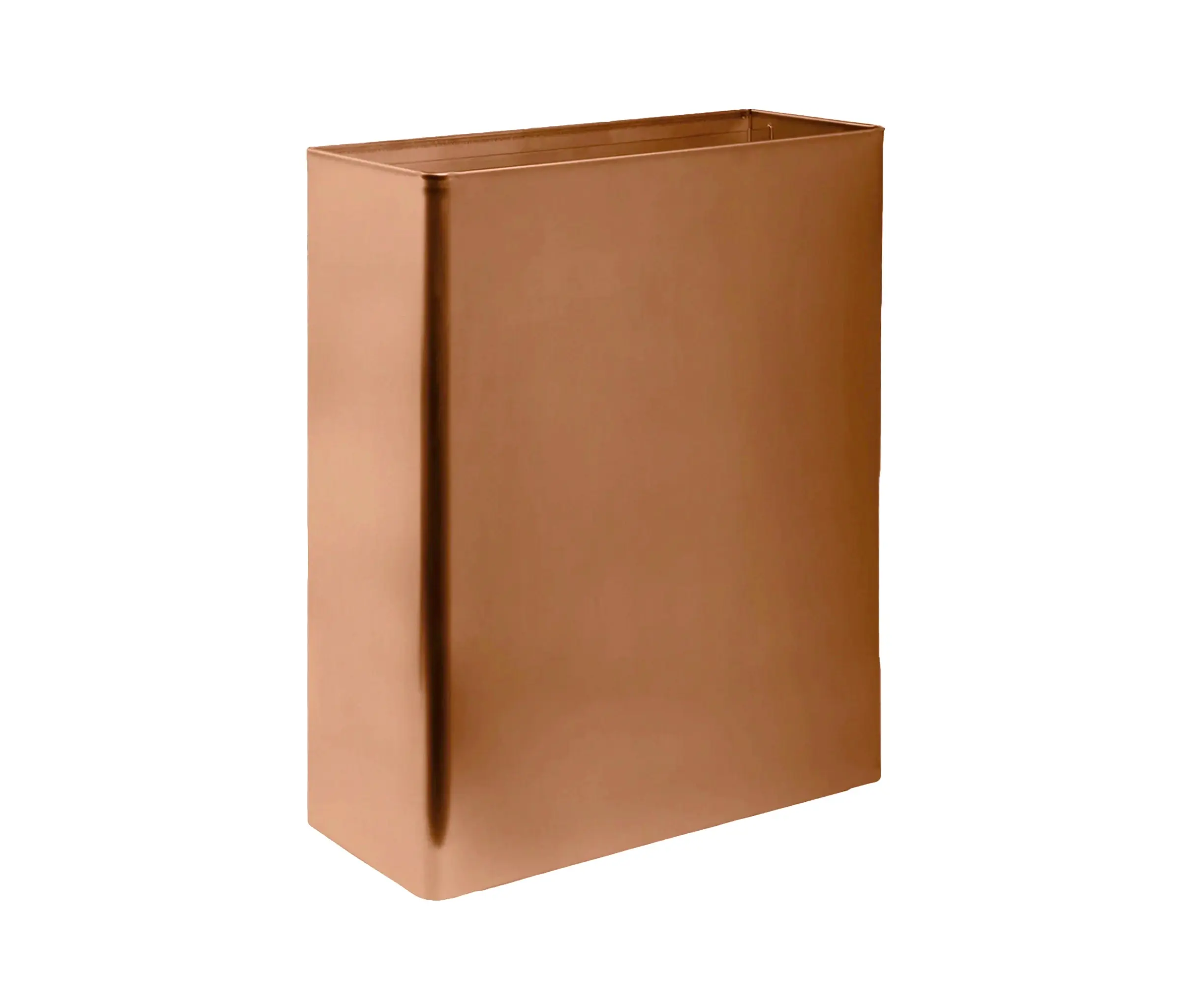The Splash Lab - Radius | PVD Copper TSL.279 Wall Mounted Waste Receptacle / Large
